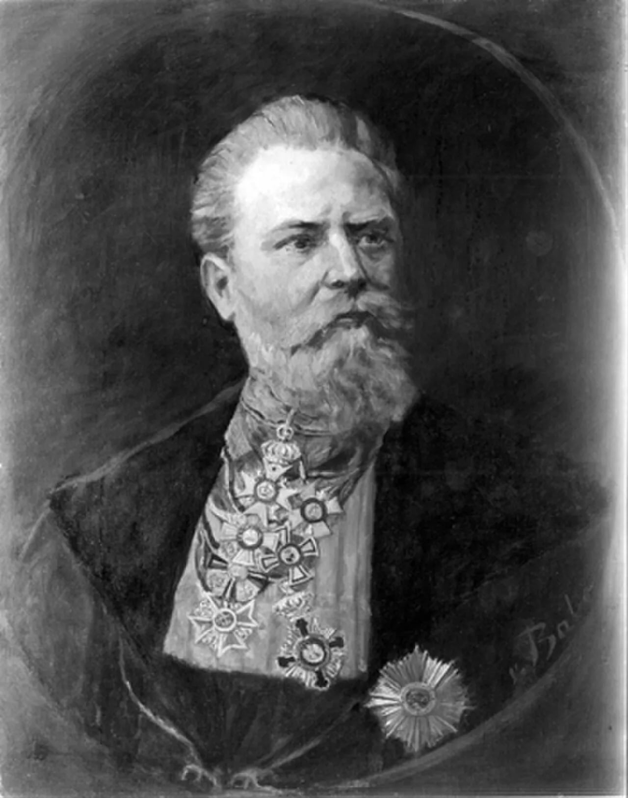 Portrait of Gustav von Schönberg (1839–1908) – memorial page