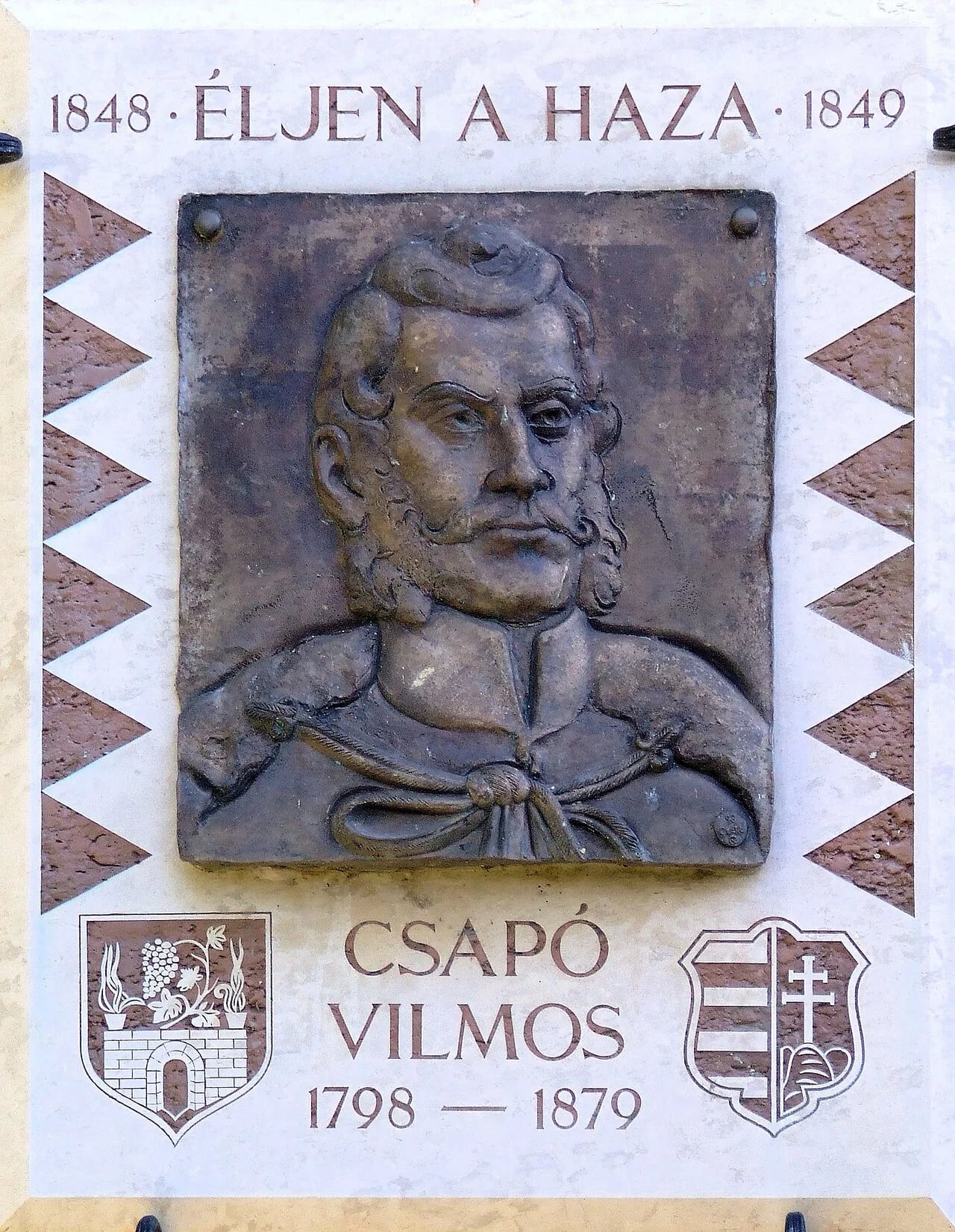 Portrait of Vilmos Csapó (1798–1879) – memorial page