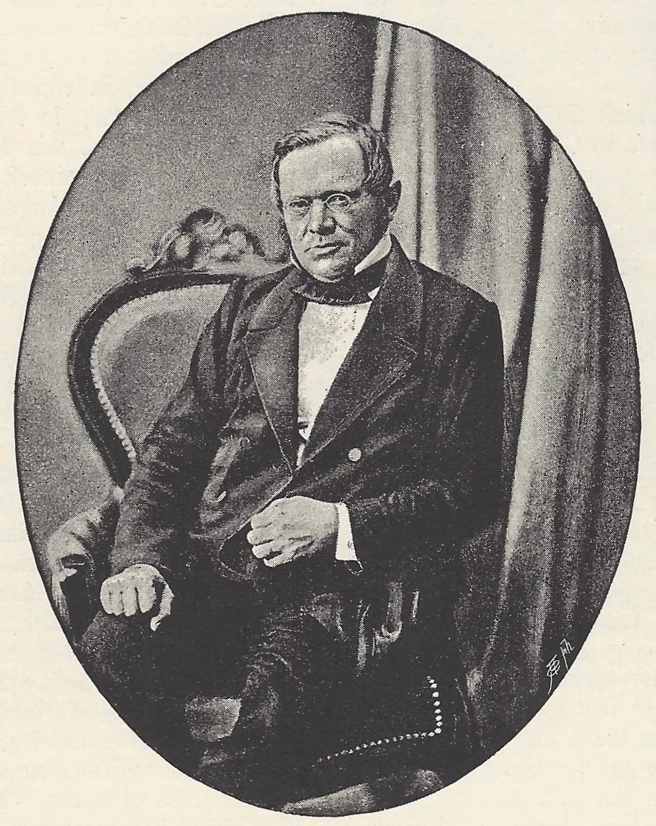 Porträt von Ludwig Häusser (1818–1867) – Gedenkseite