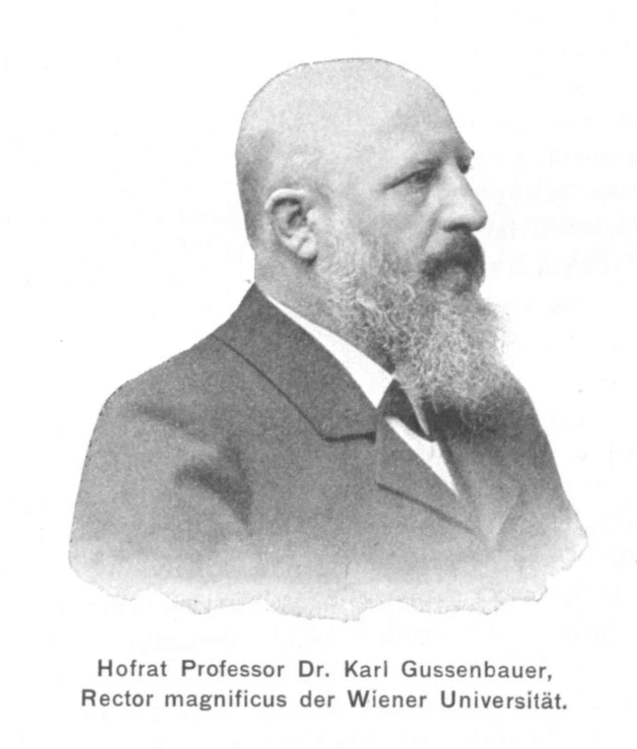 Porträt von Carl Gussenbauer (1842–1903) – Gedenkseite