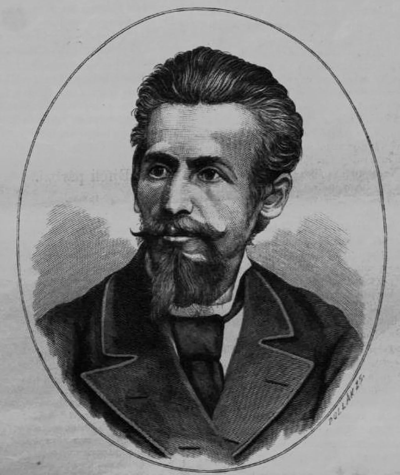 Porträt von Ferenc Csepreghy (1842–1880) – Gedenkseite
