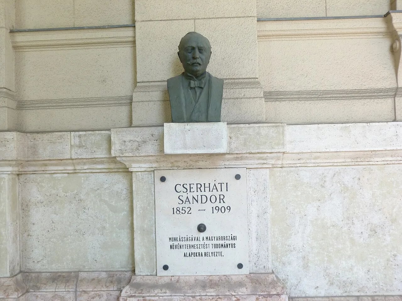 Portrait of Sándor Cserháti (1852–1909) – memorial page