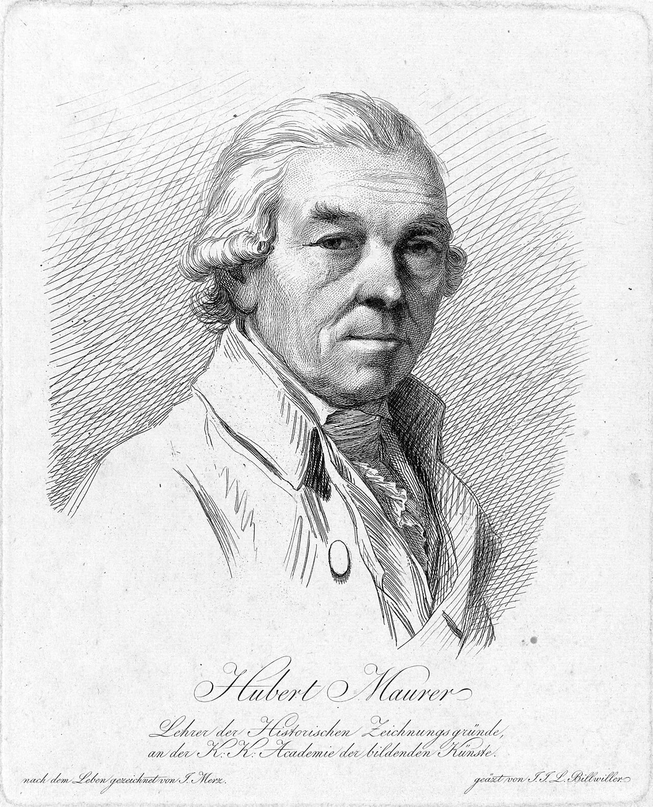Porträt von Hubert Maurer (1738–1818) – Gedenkseite