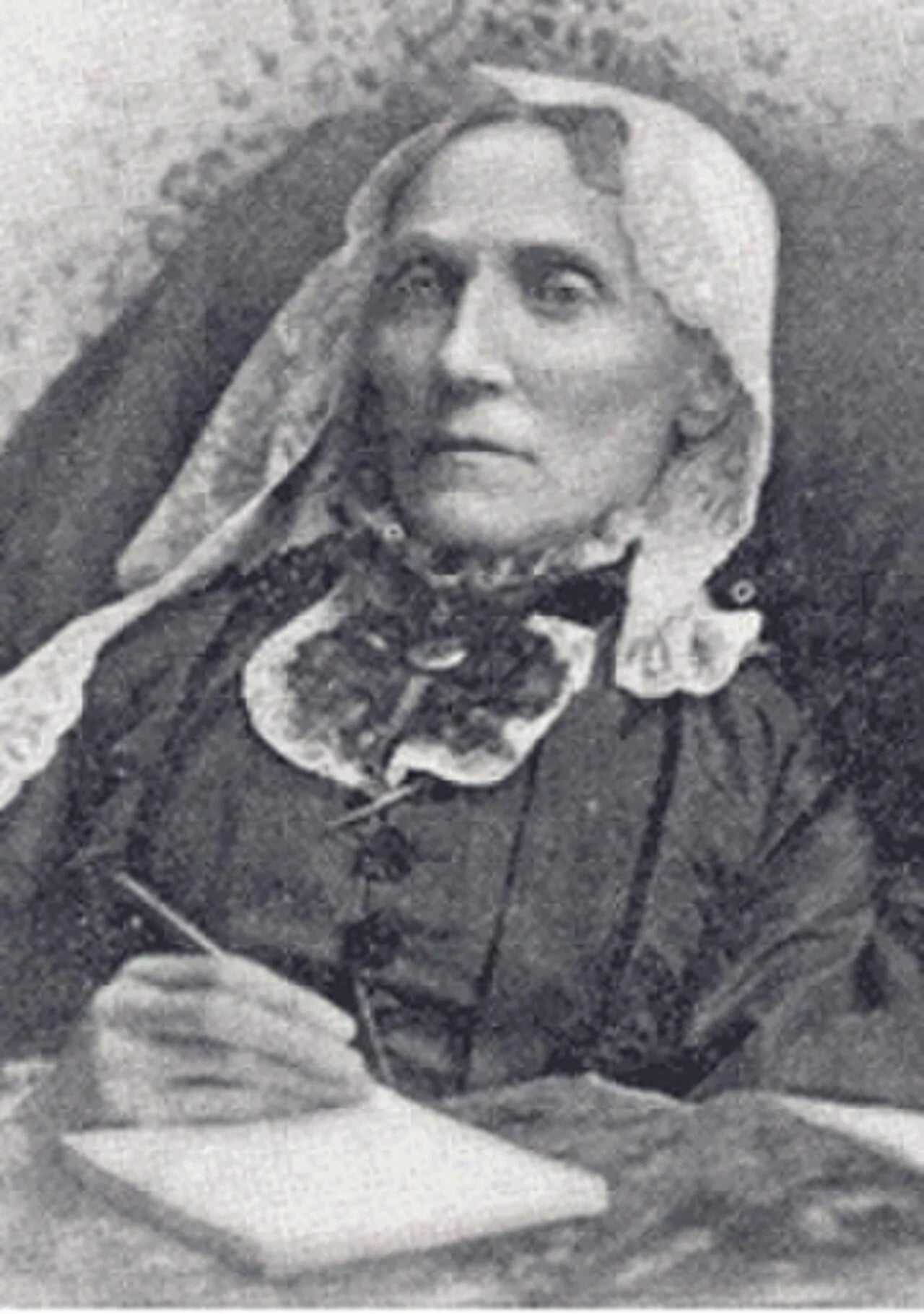 Porträt von Ella Elvira Gibson (1821–1901) – Gedenkseite