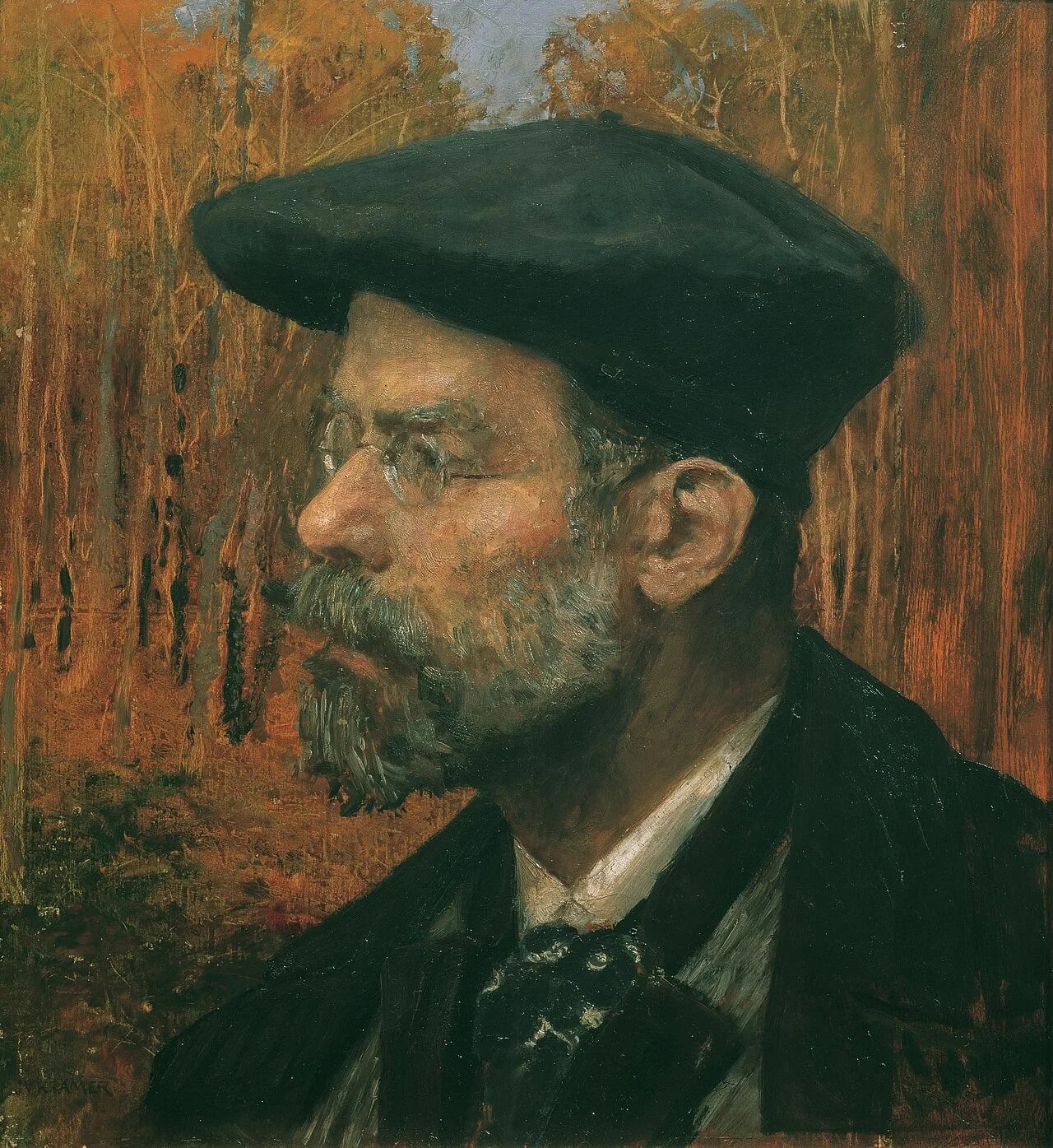 Porträt von Theodor von Hörmann (1840–1895) – Gedenkseite