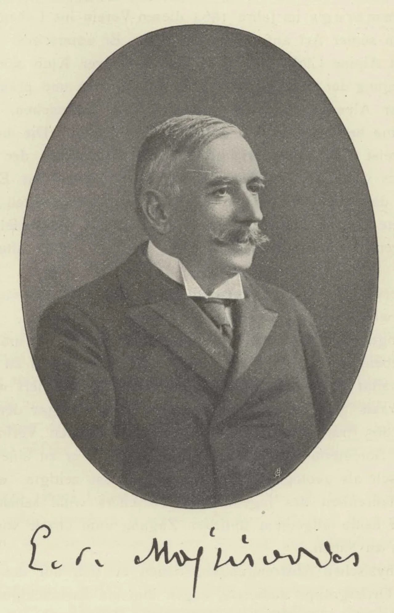 Porträt von Edmund Mojsisovics von Mojsvár (1839–1907) – Gedenkseite