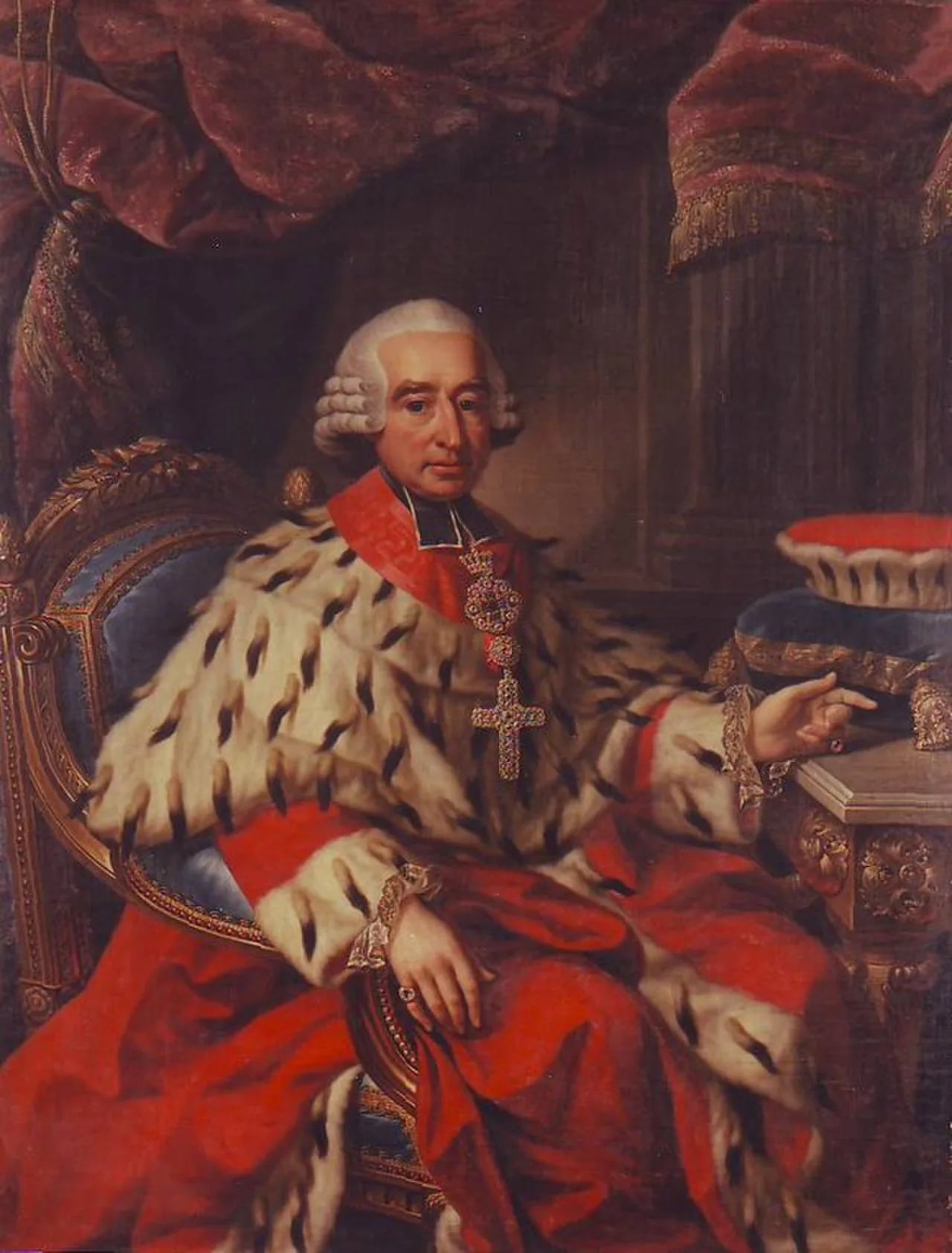 Porträt von Friedrich Karl Joseph von Erthal (1719–1802) – Gedenkseite