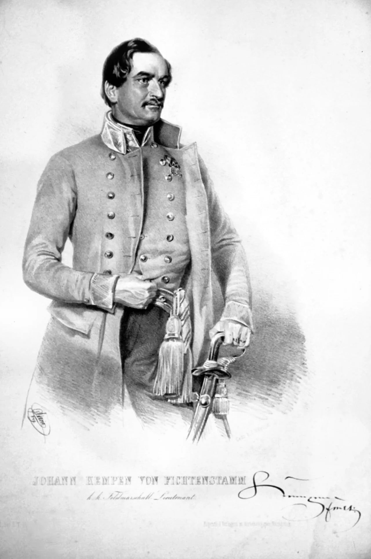 Porträt von Johann Franz Kempen (1793–1863) – Gedenkseite