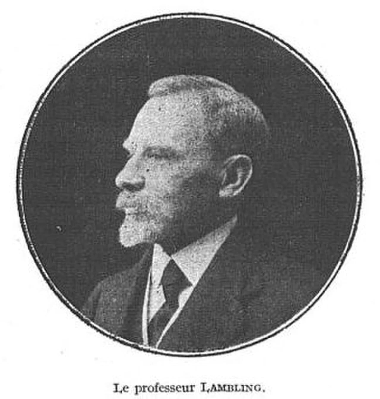 Porträt von Eugène Lambling (1857–1924) – Gedenkseite