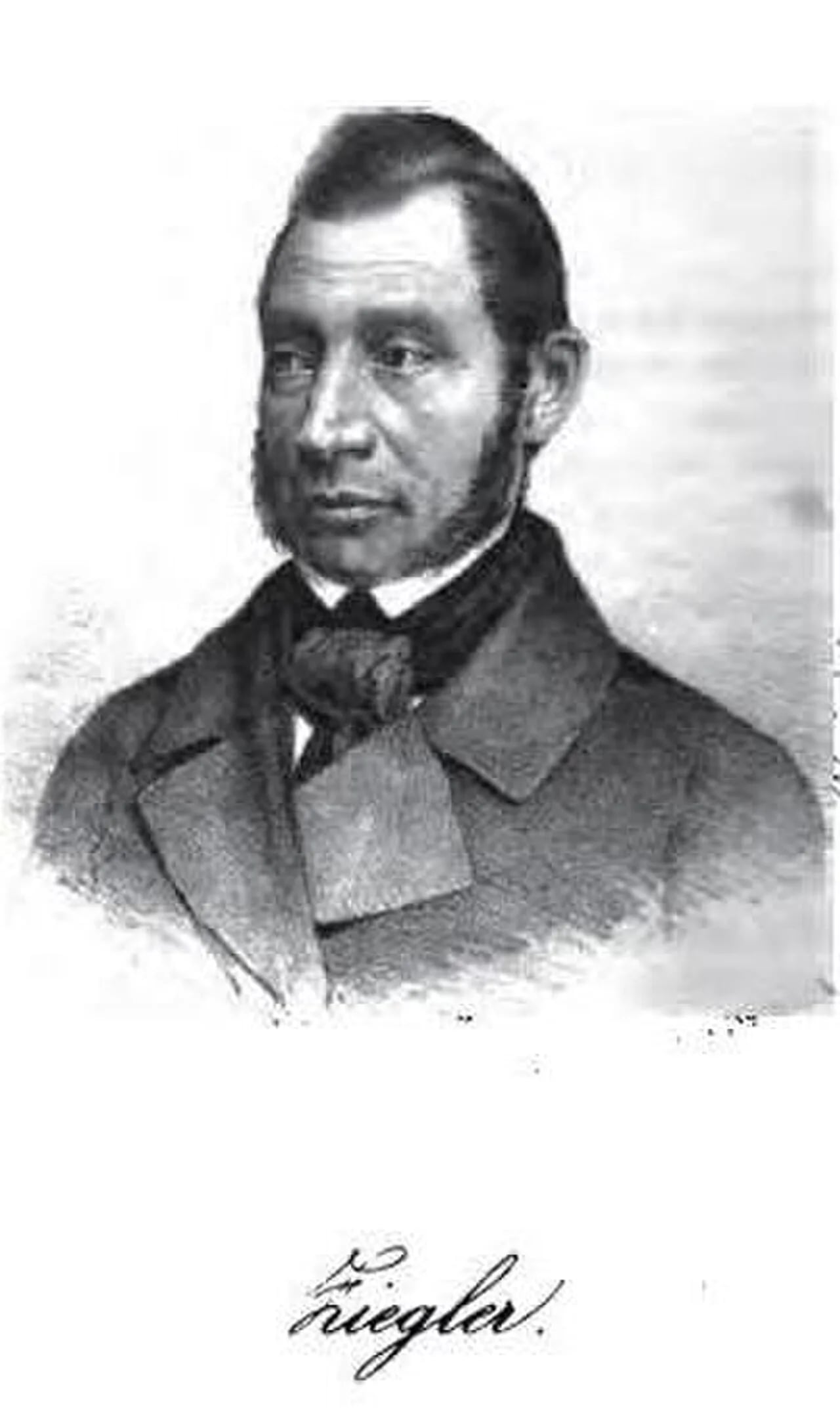 Porträt von Franz Ziegler (1803–1876) – Gedenkseite