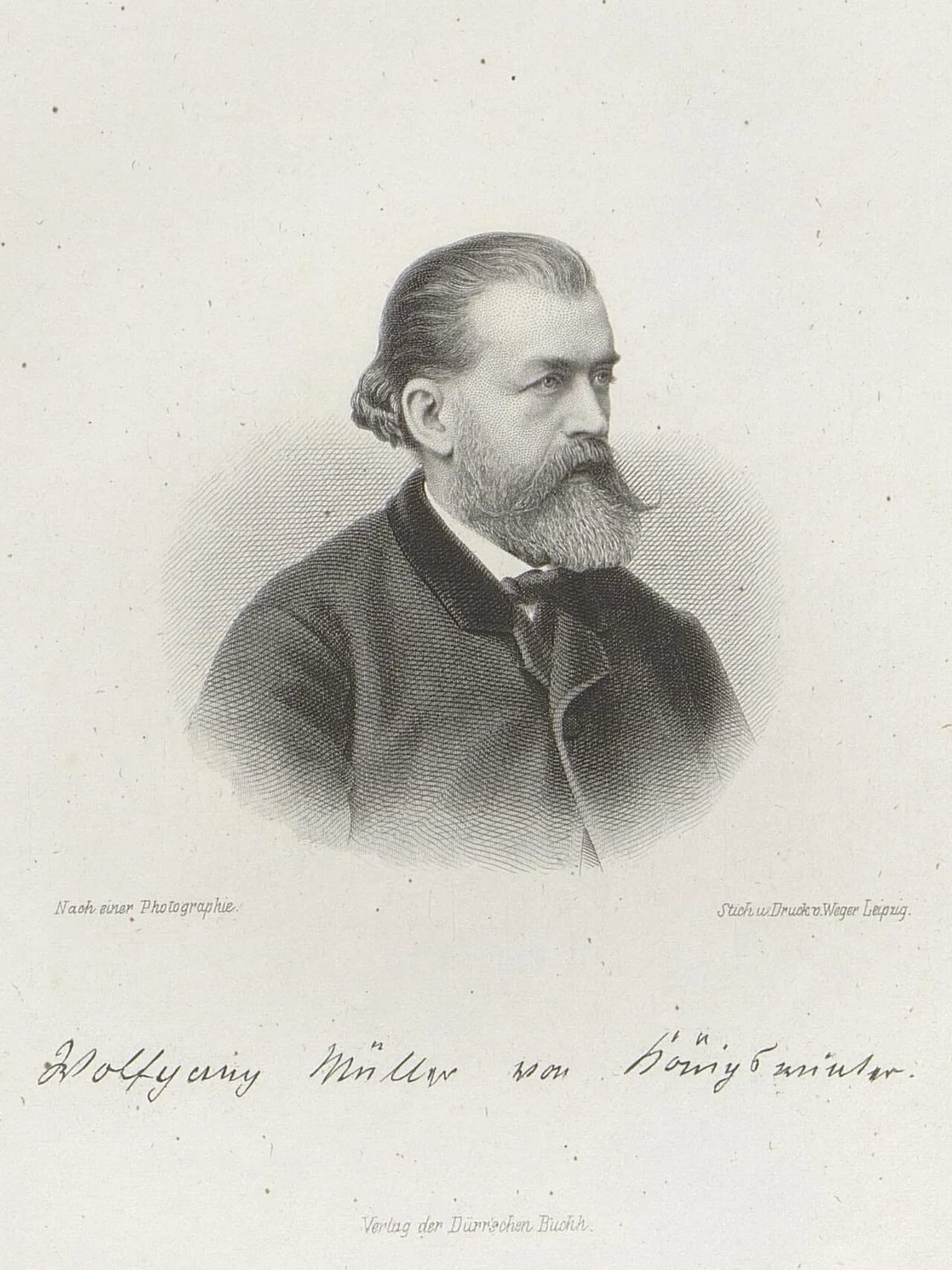 Porträt von Wolfgang Müller von Königswinter (1816–1873) – Gedenkseite