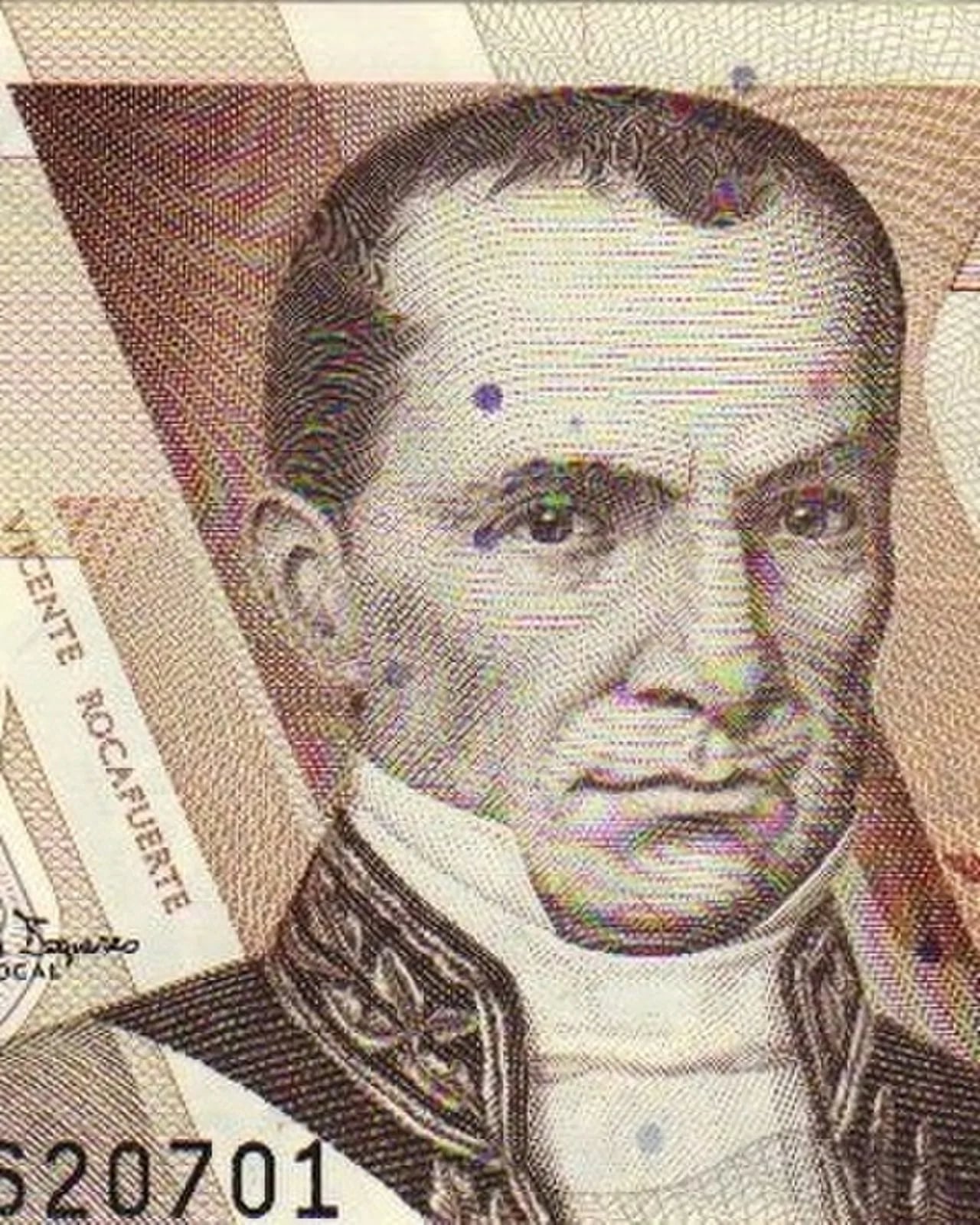 Porträt von Vicente Rocafuerte (1783–1847) – Gedenkseite