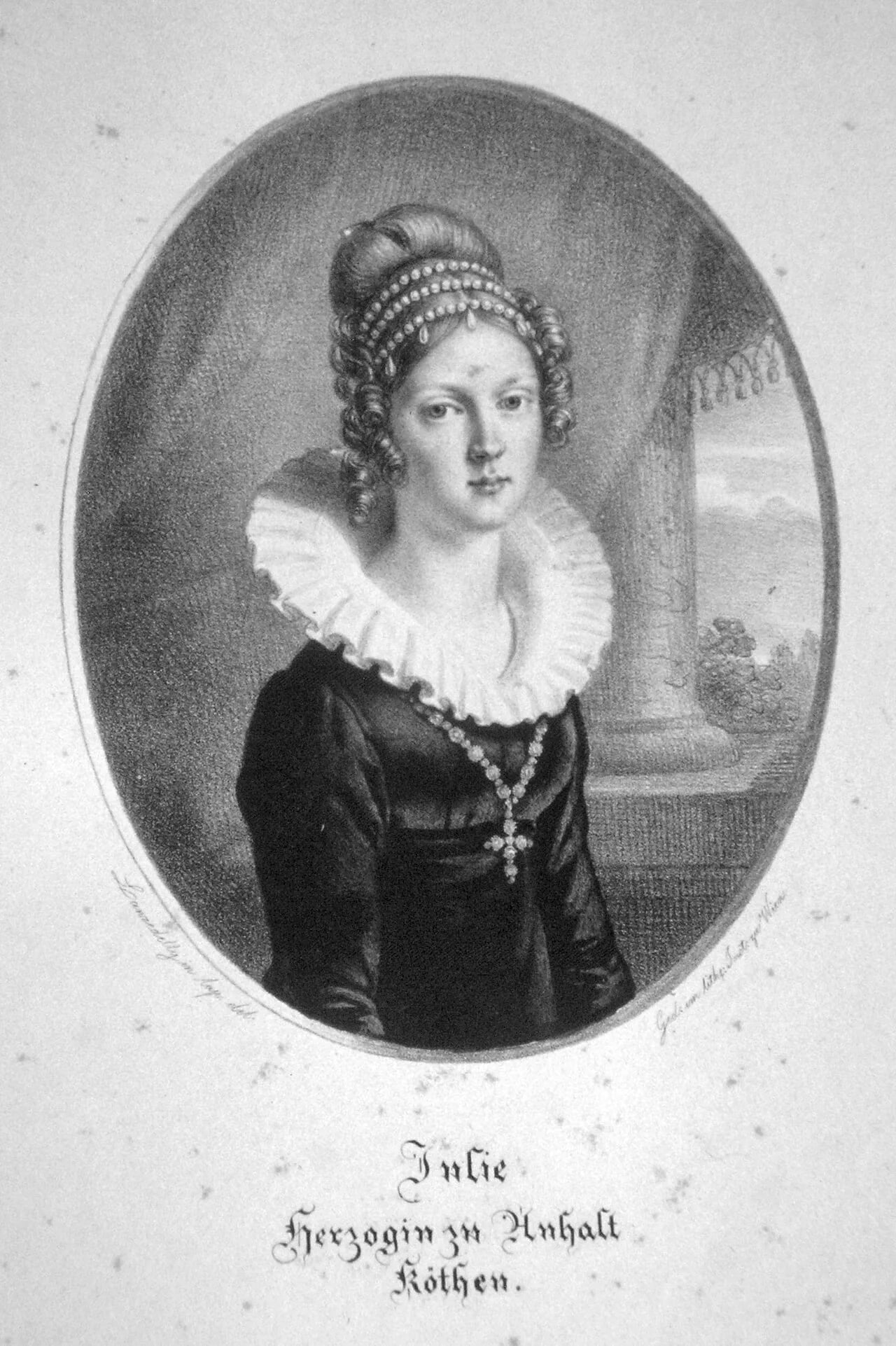 Porträt von Julie von Brandenburg (1793–1848) – Gedenkseite