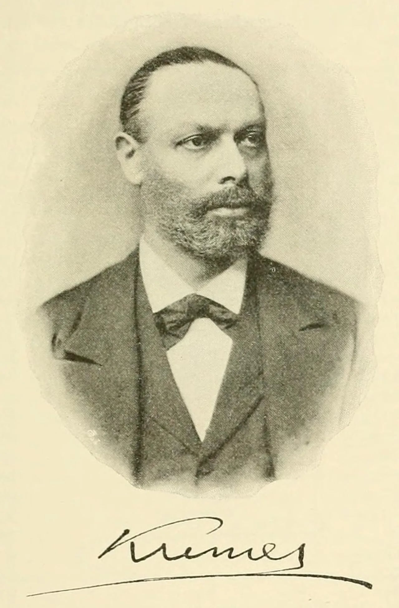 Porträt von Alfred von Kremer (1828–1889) – Gedenkseite