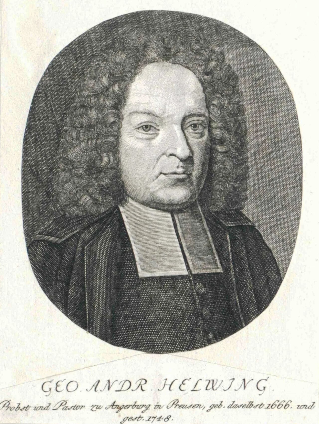 Portrait of Georg Andreas Helwig (1666–1748) – memorial page