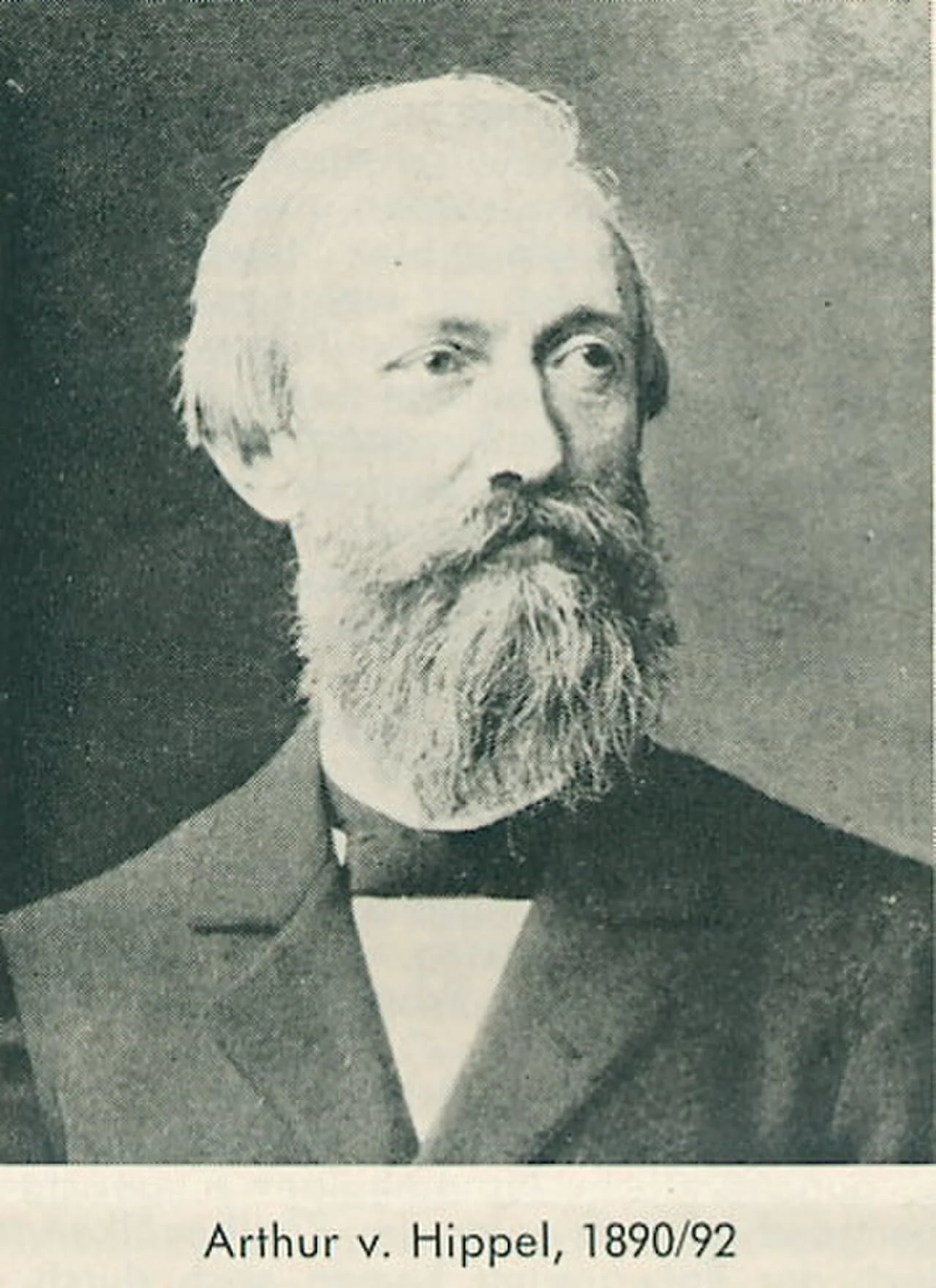 Porträt von Arthur von Hippel (1841–1916) – Gedenkseite