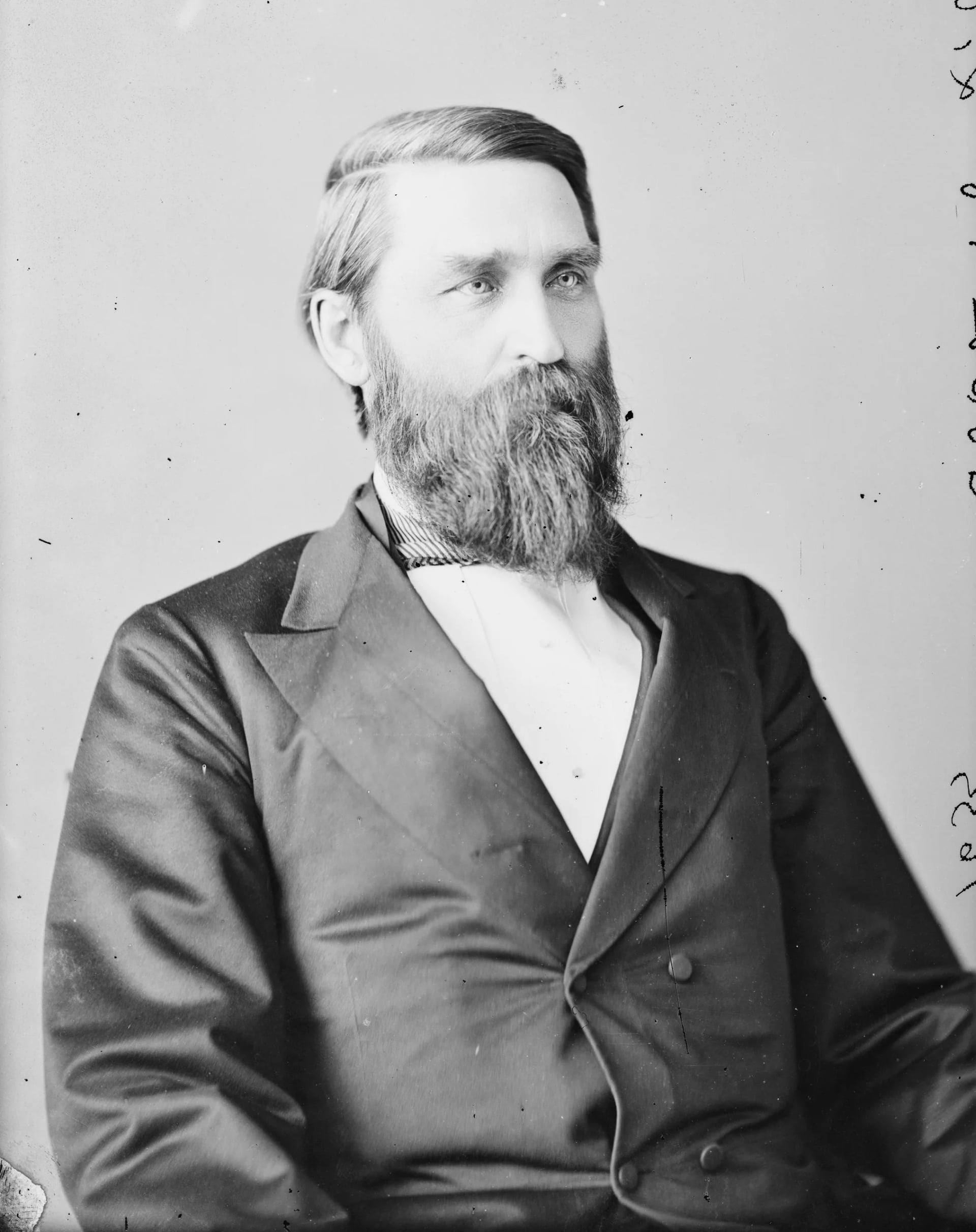Porträt von Lorenzo Crounse (1834–1909) – Gedenkseite