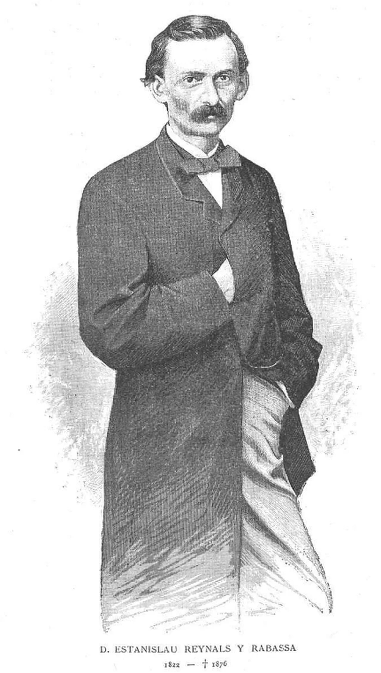 Porträt von Estanislao Reynals y Rabassa (1822–1876) – Gedenkseite