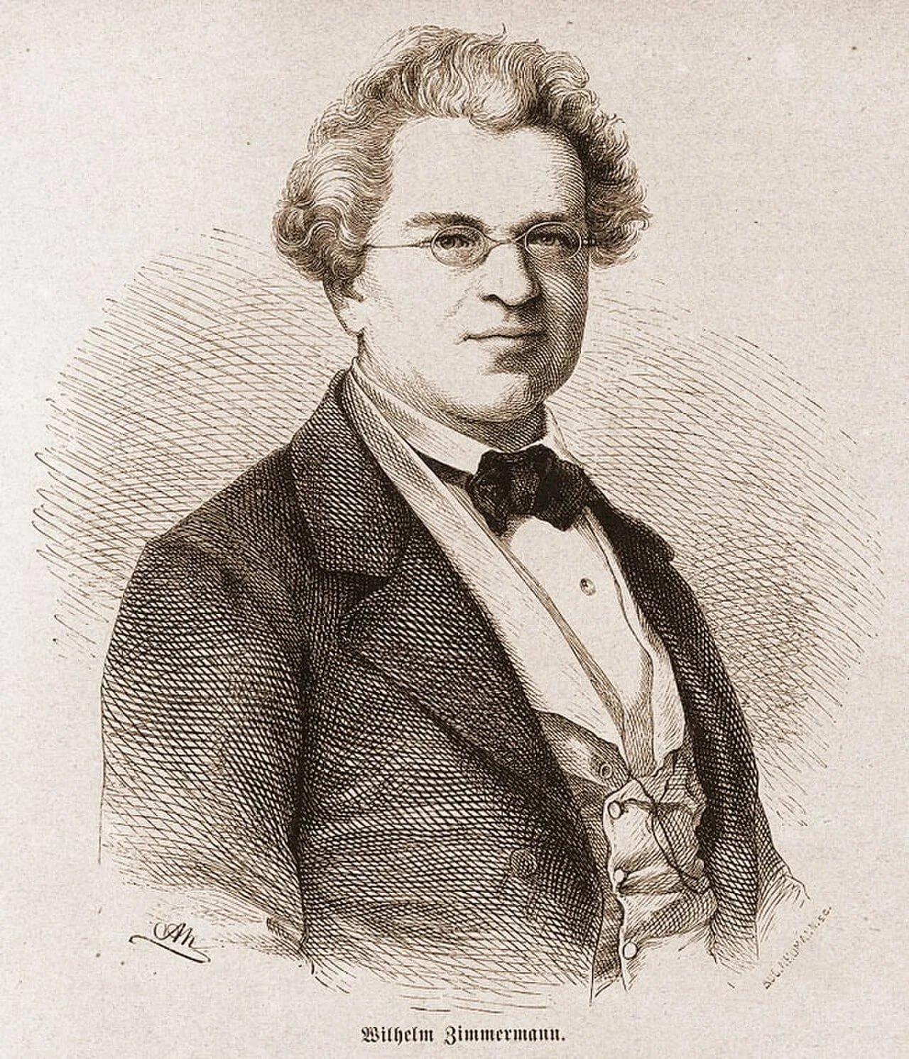 Porträt von Wilhelm Zimmermann (1807–1878) – Gedenkseite
