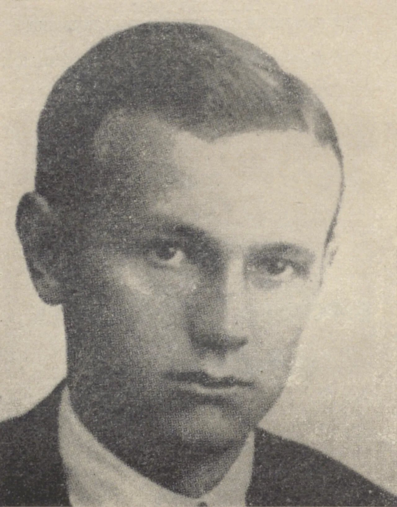 Porträt von Emanuel Zahradníček (1908–1933) – Gedenkseite