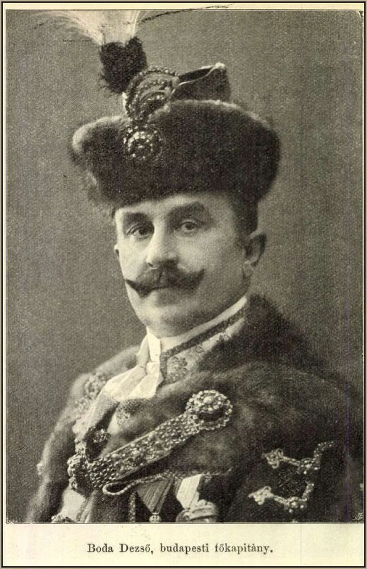 Porträt von Dezső Boda (1863–1918) – Gedenkseite