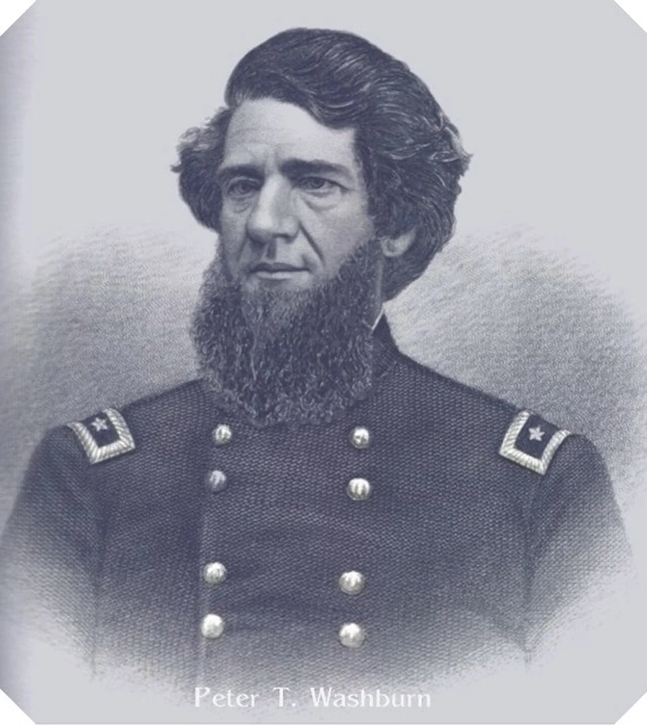 Porträt von Peter T. Washburn (1814–1870) – Gedenkseite
