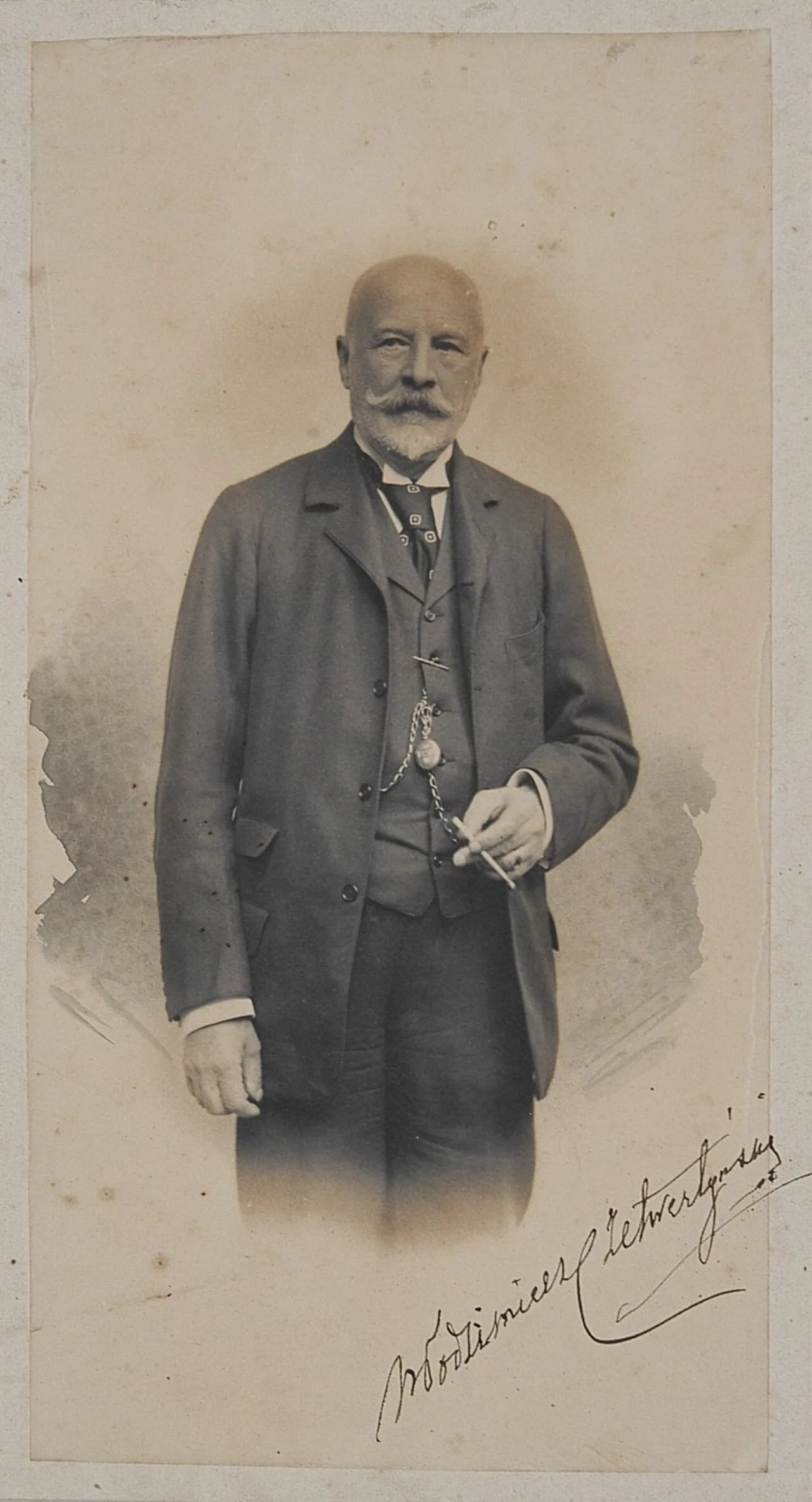 Porträt von Włodzimierz Czetwertyński-Światopełk (1837–1918) – Gedenkseite