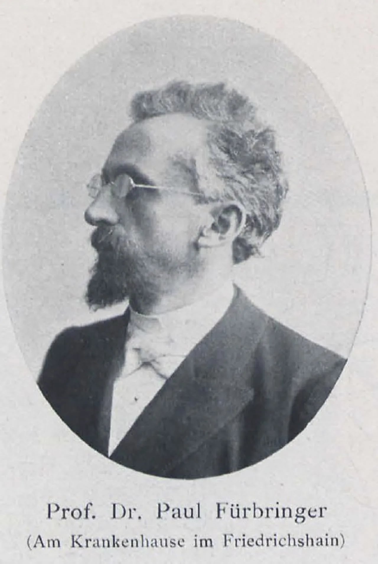 Porträt von Paul Fürbringer (1849–1930) – Gedenkseite