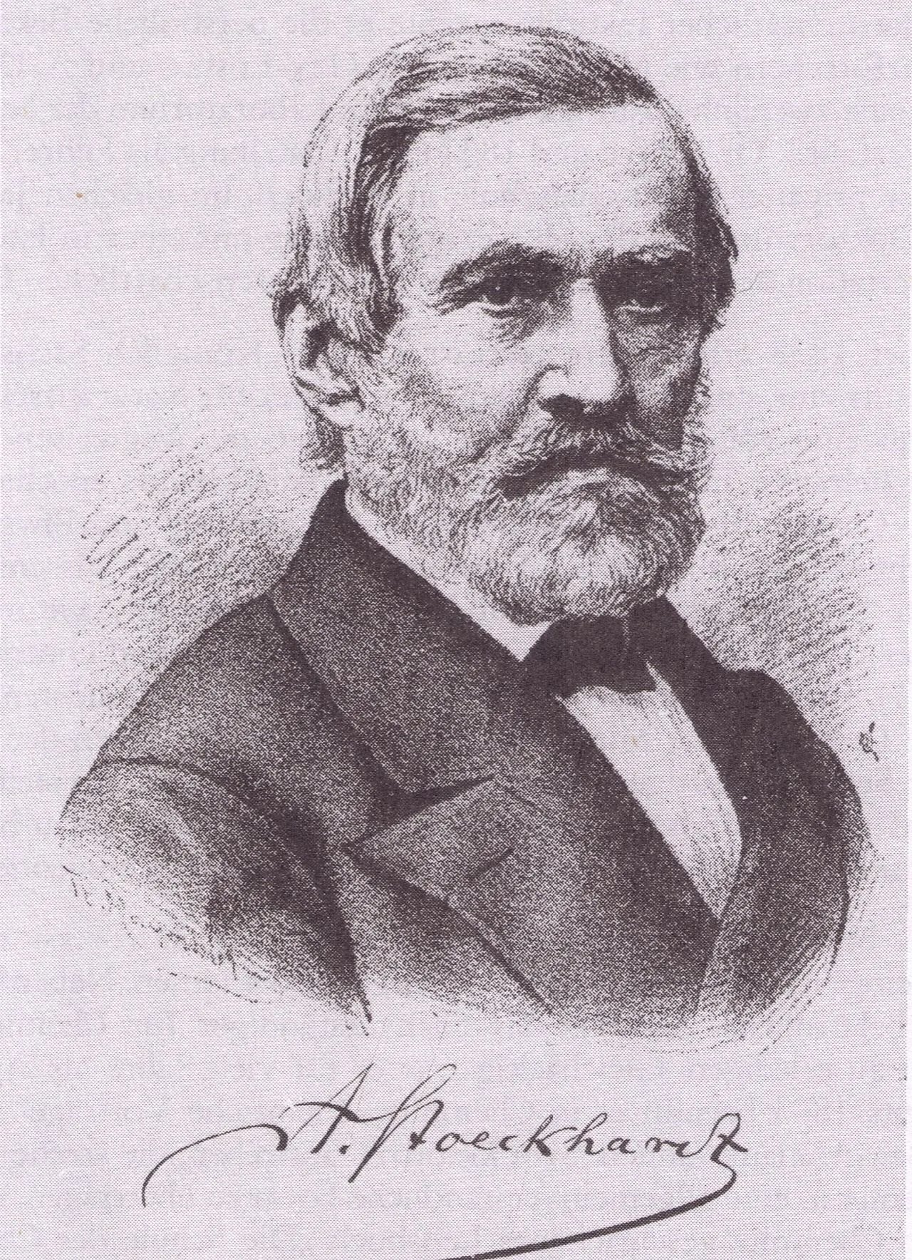Porträt von Julius Adolph Stöckhardt (1809–1886) – Gedenkseite