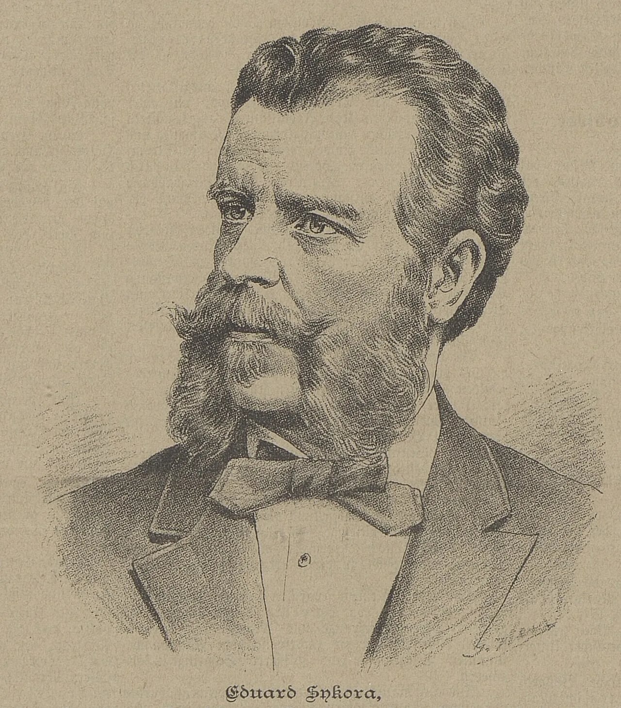 Portrait of Eduard Sykora (1835–1897) – memorial page