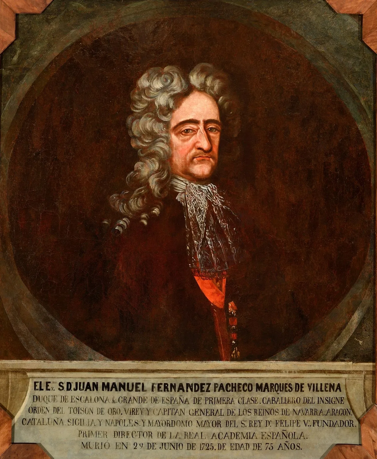 Porträt von Juan Manuel Fernández Pacheco (1650–1725) – Gedenkseite