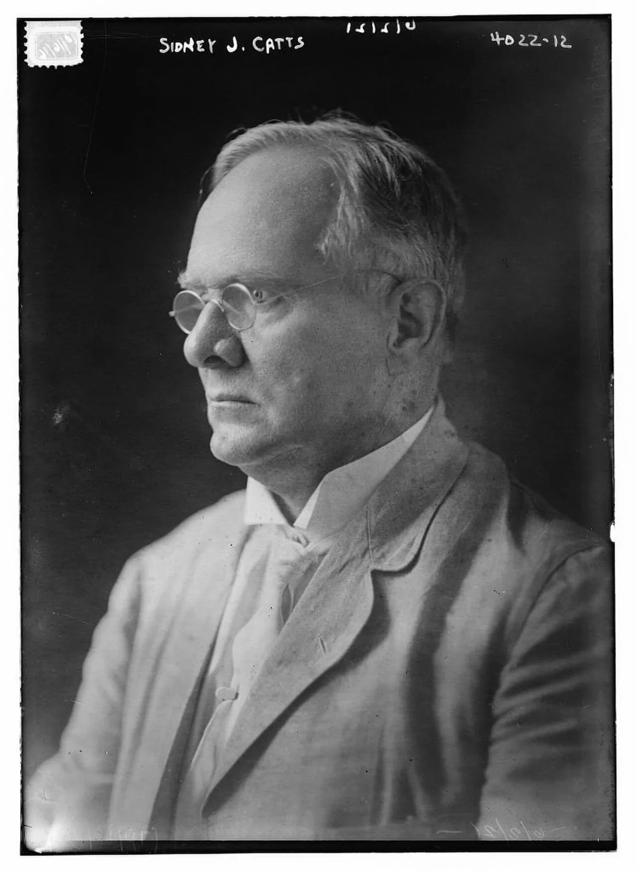 Porträt von Sidney Johnston Catts (1863–1936) – Gedenkseite