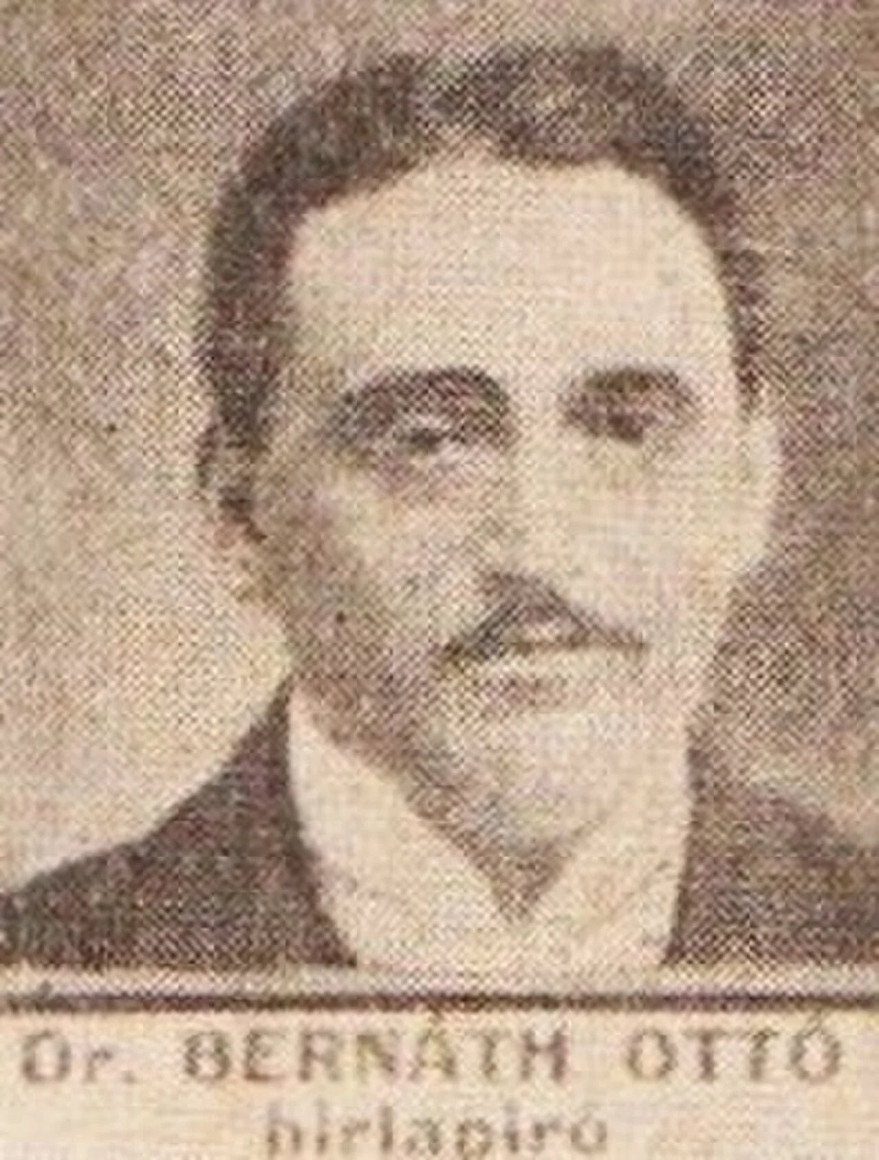 Portrait of Ottó Bernát (1872–1937) – memorial page