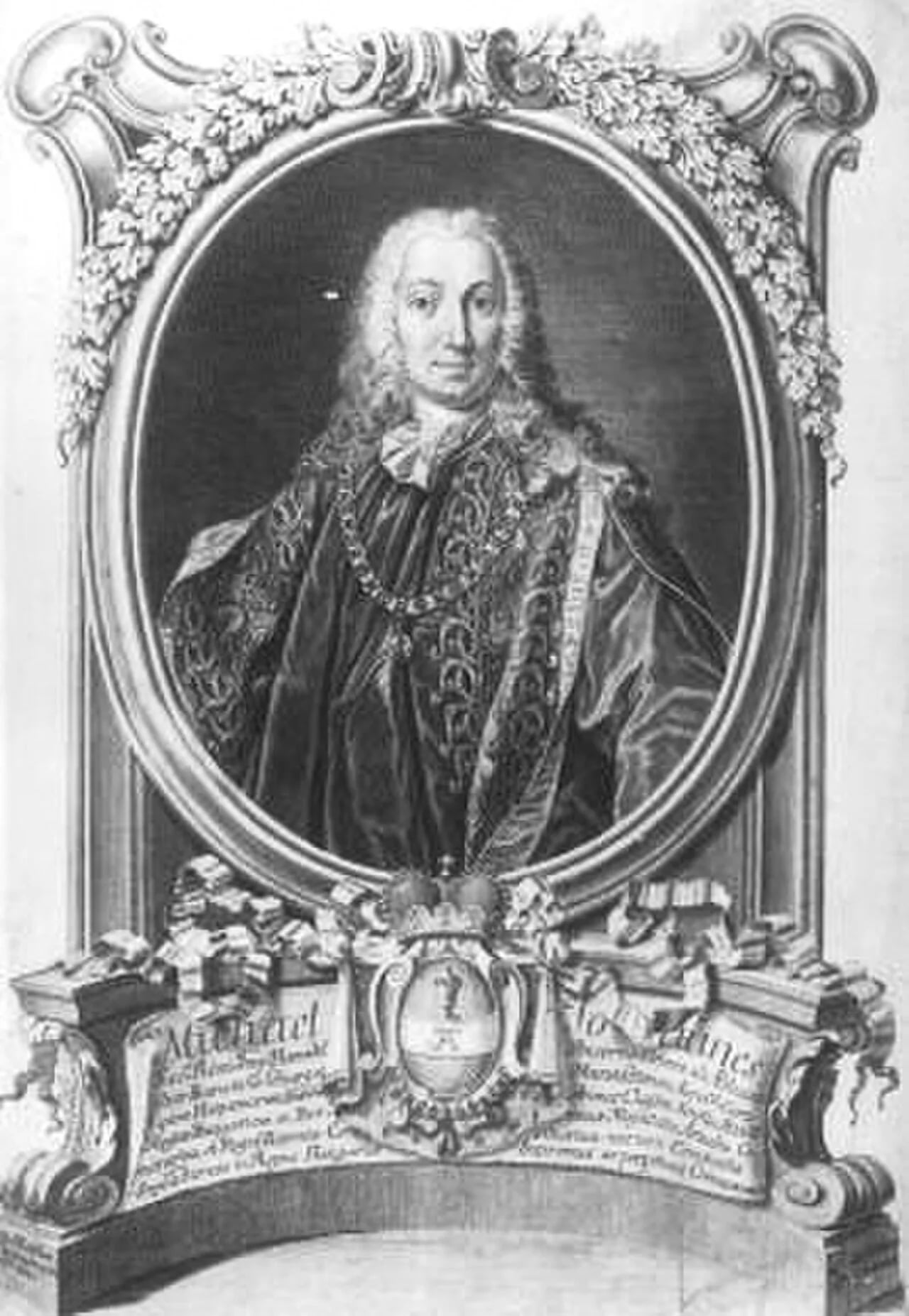 Porträt von Johann Michael von Althann (1679–1722) – Gedenkseite