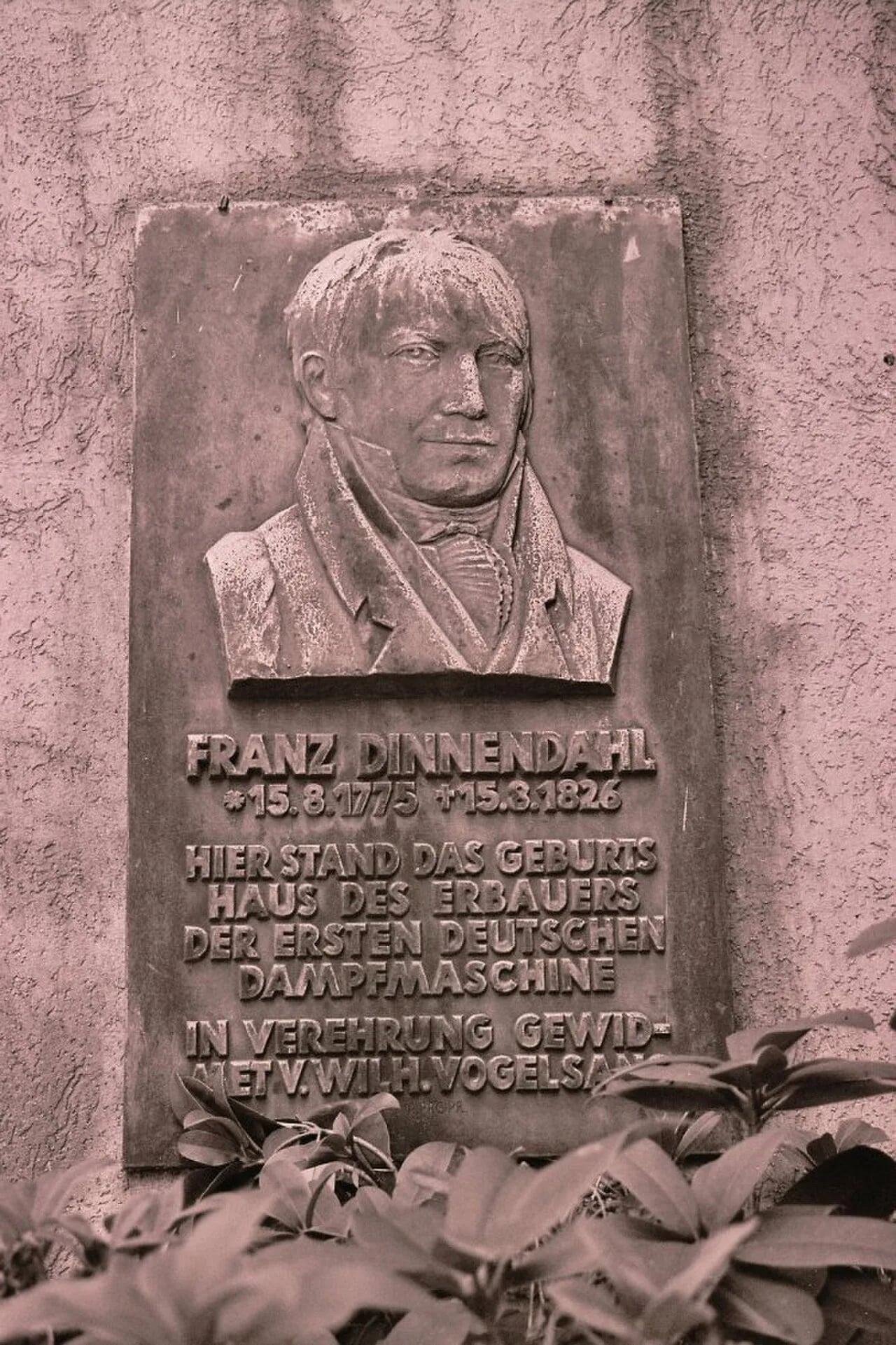Portrait of Franz Dinnendahl (1775–1826) – memorial page