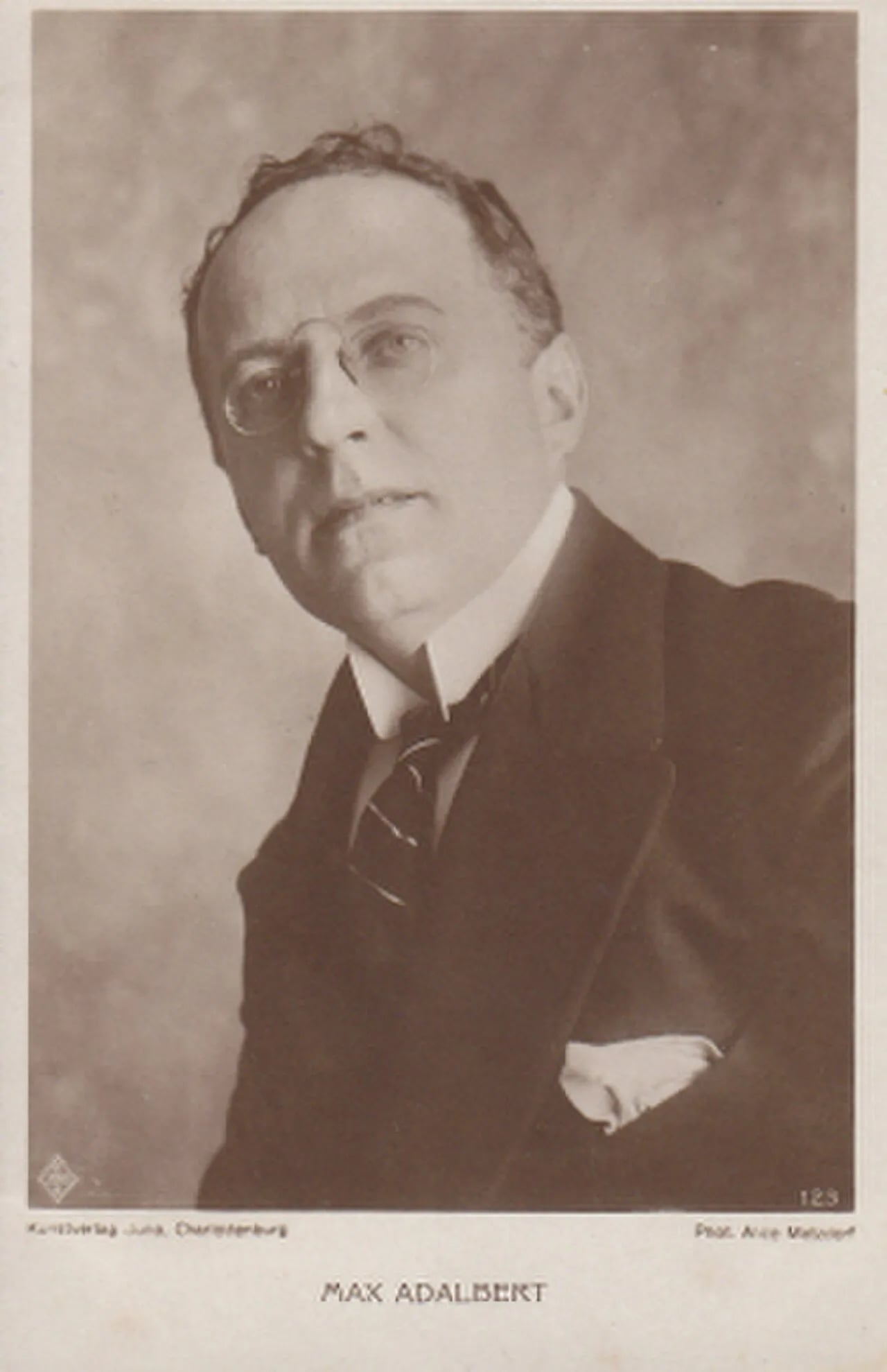 Portrait of Max Adalbert (1874–1933) – memorial page