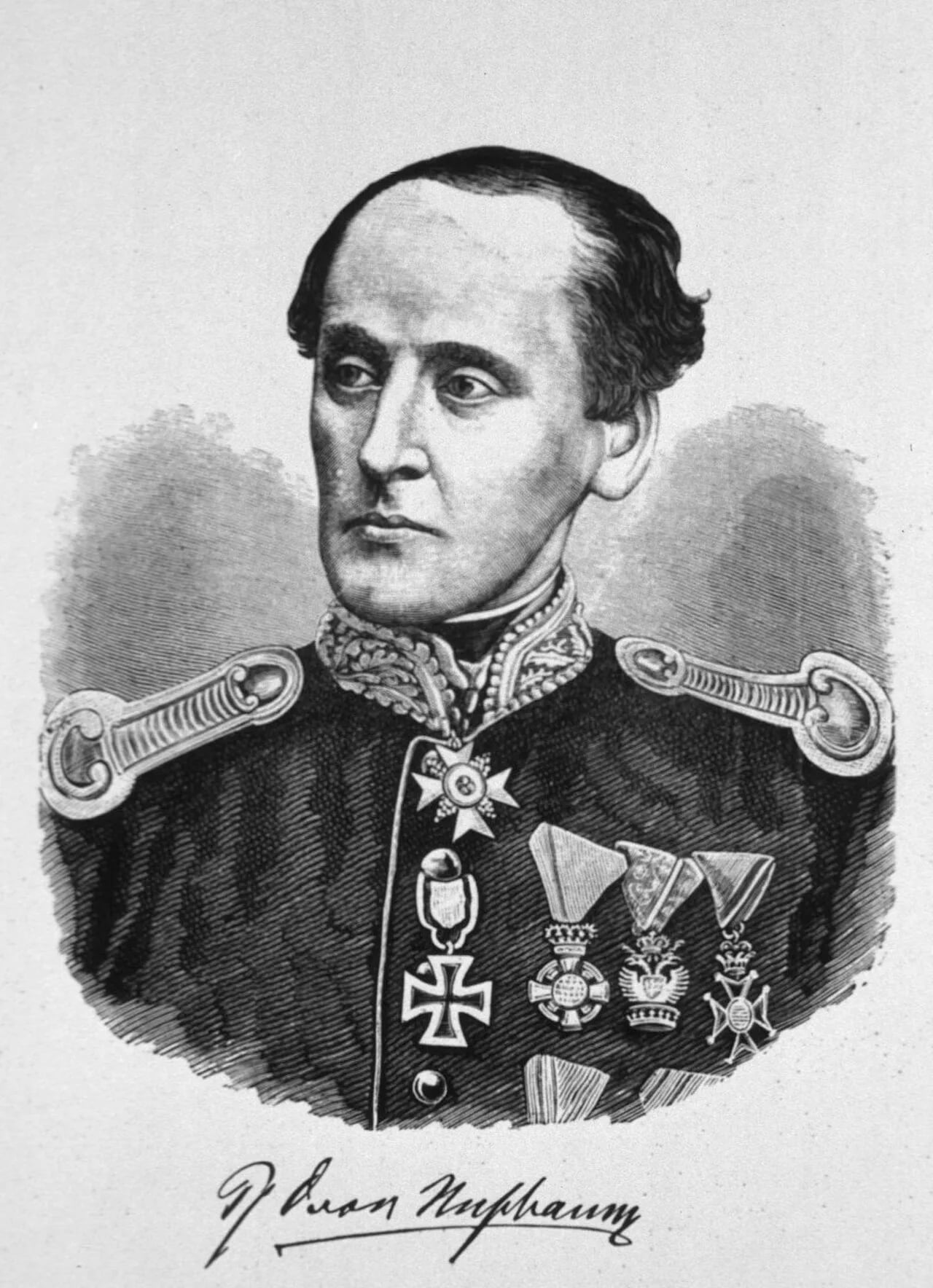 Portrait of Johann Nepomuk von Nussbaum (1829–1890) – memorial page