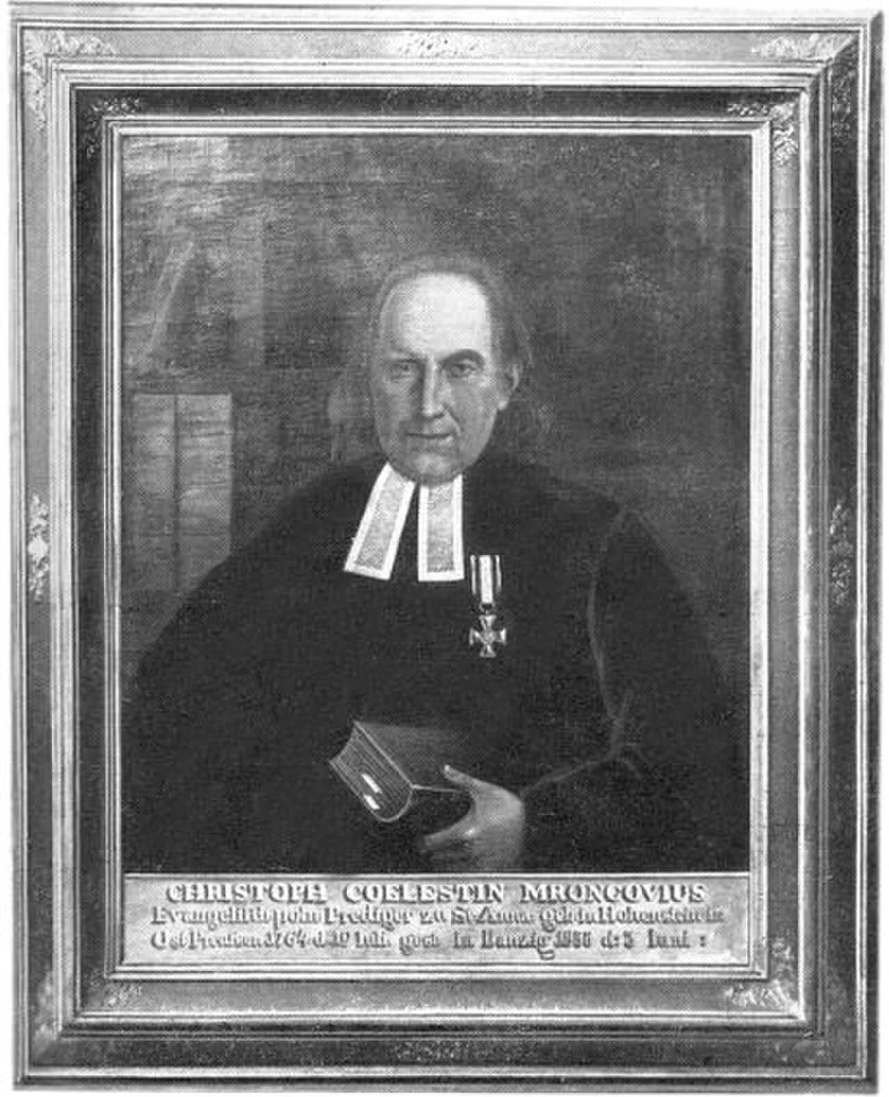 Portrait of Christoph Cölestin Mrongovius (1764–1855) – memorial page