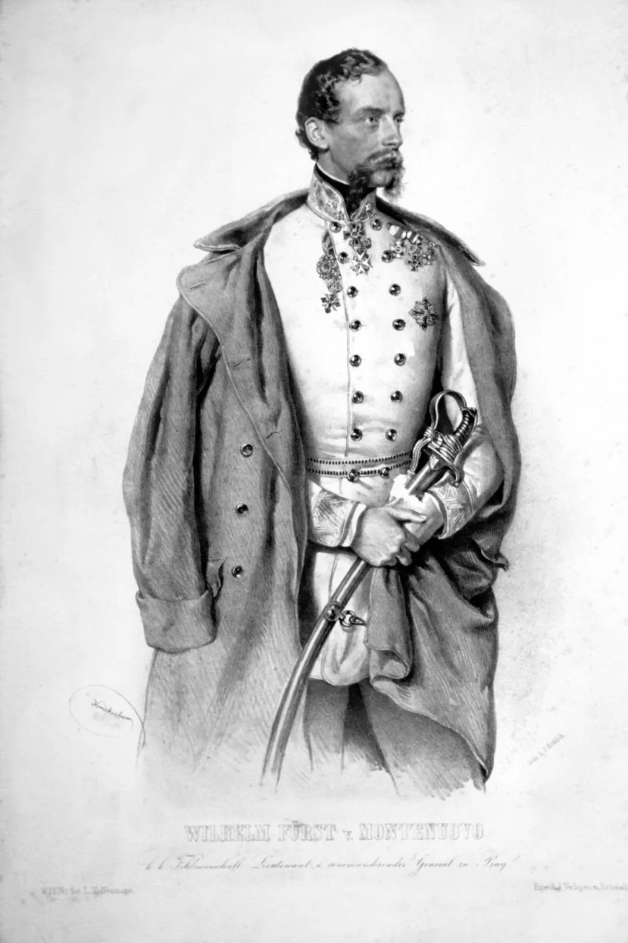 Portrait of Wilhelm Albrecht von Montenuovo (1819–1895) – memorial page