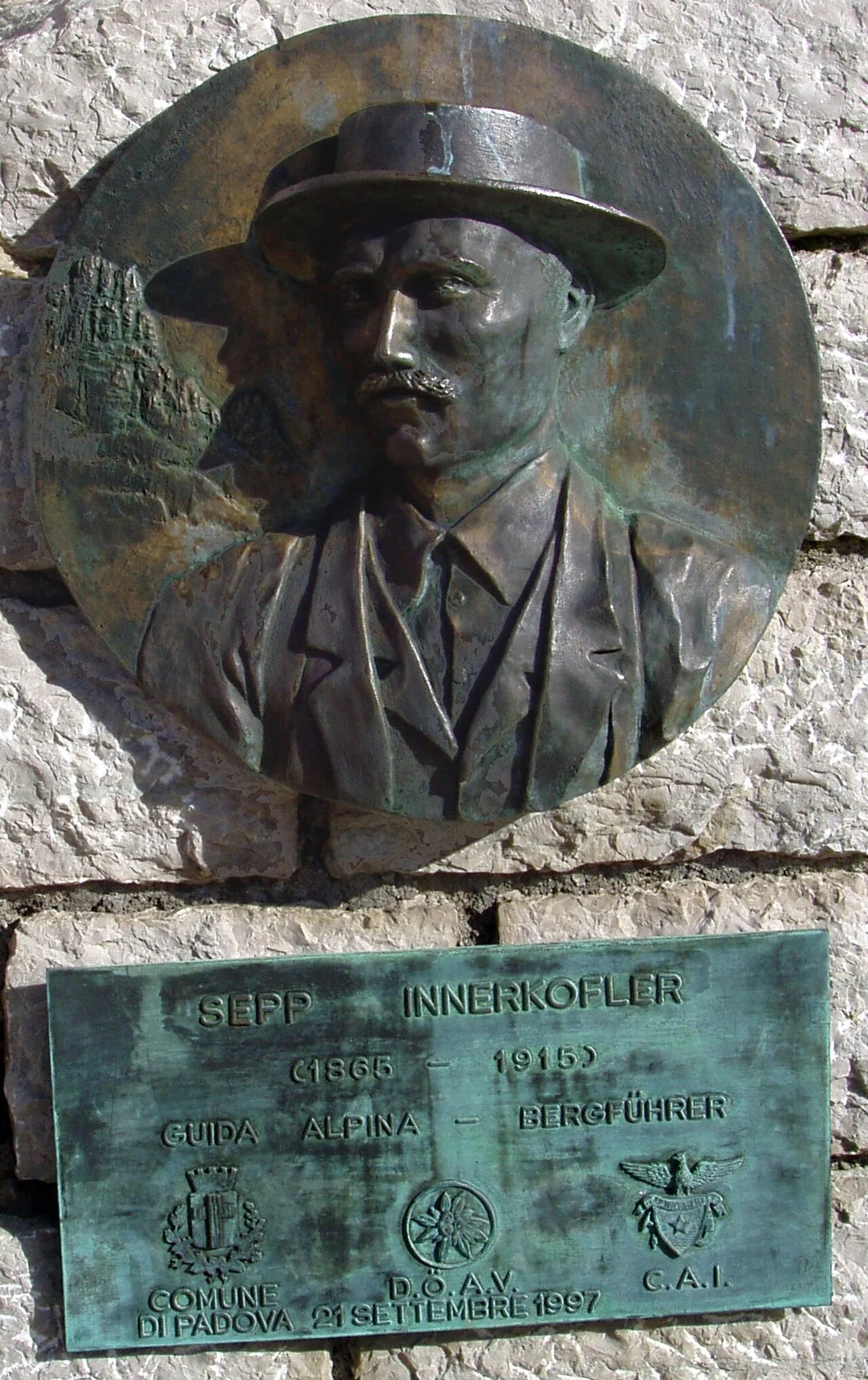 Portrait of Sepp Innerkofler (1865–1915) – memorial page