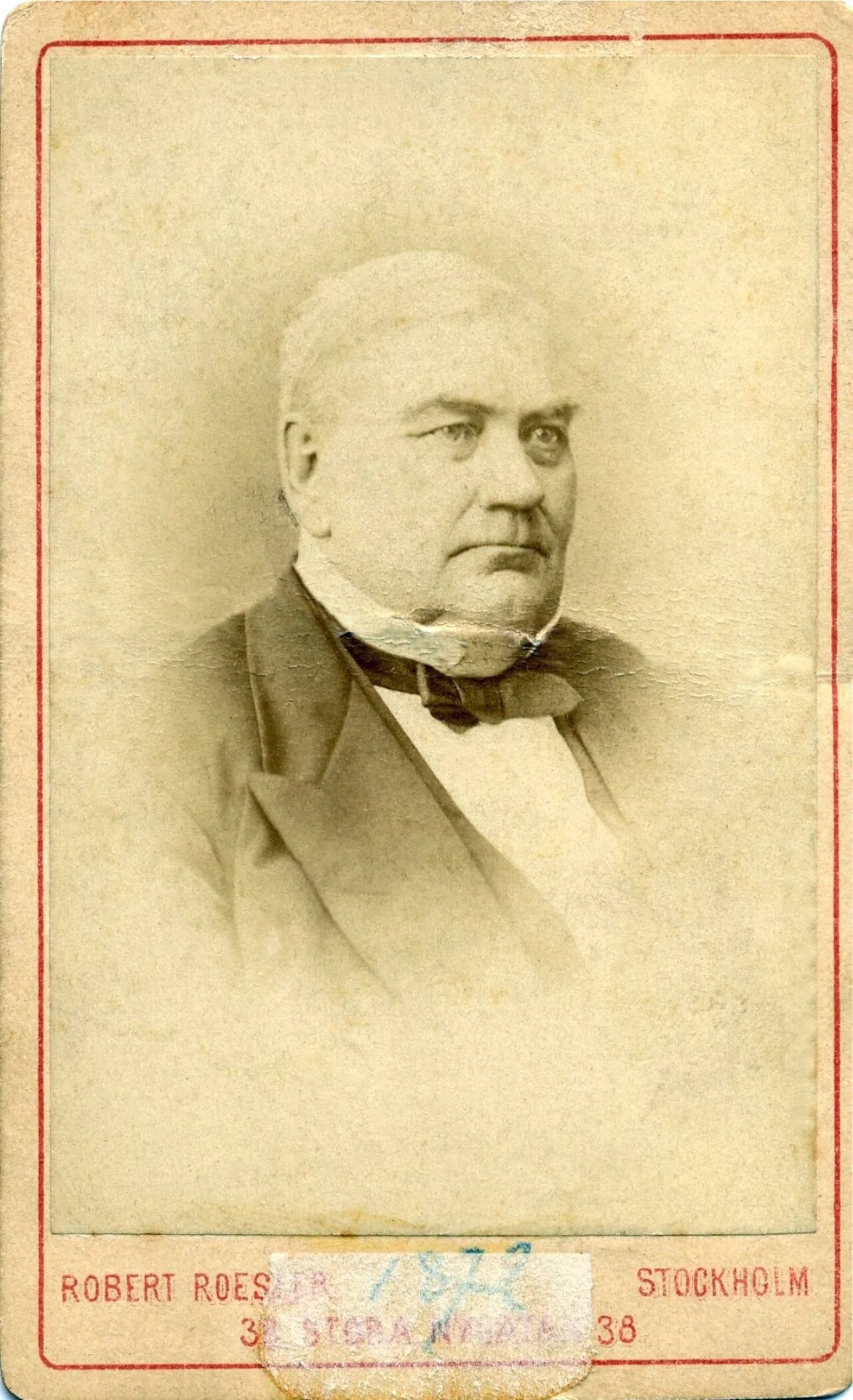 Porträt von Bengt Carl Bergman (1805–1878) – Gedenkseite