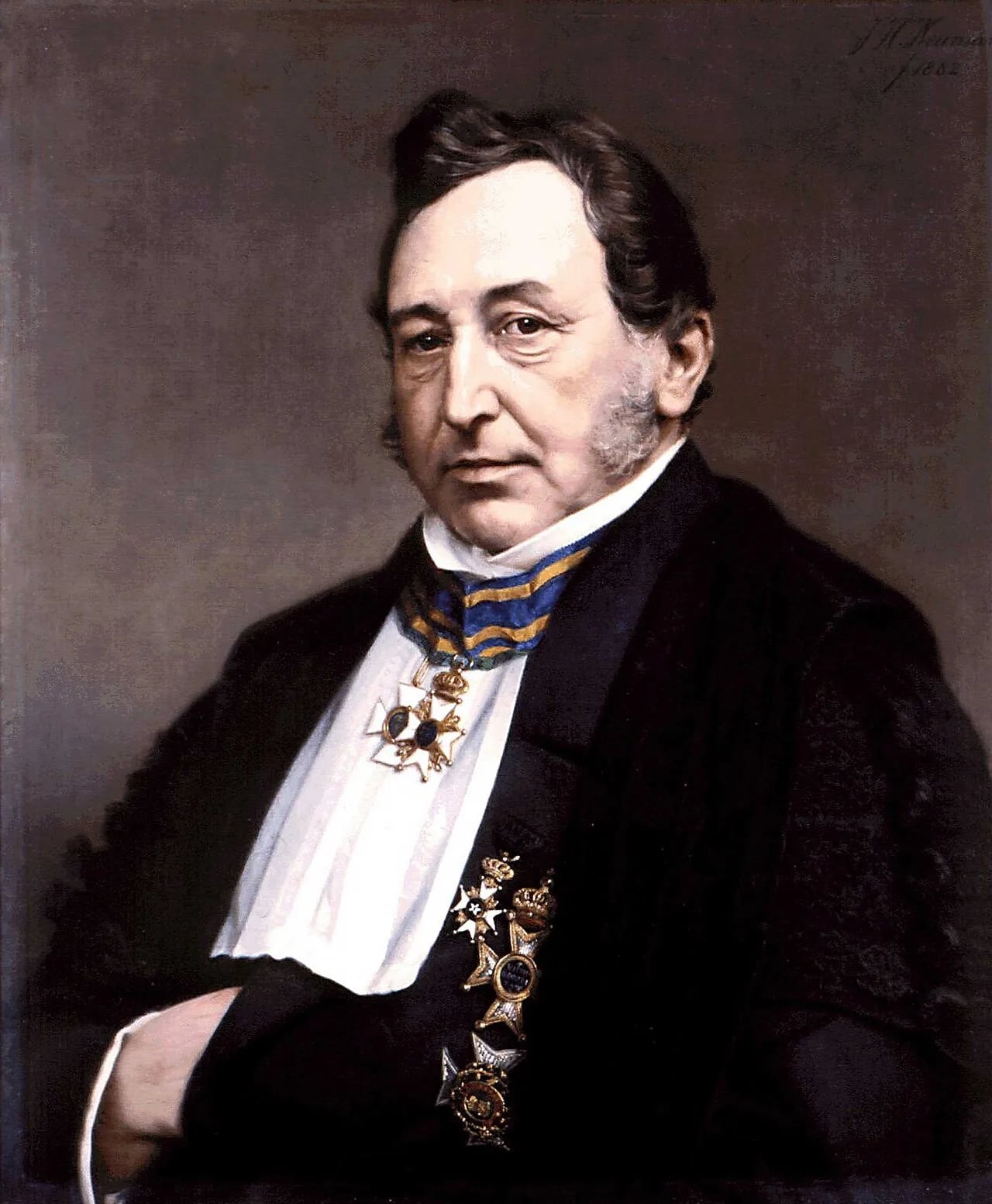 Porträt von Gerardus Johannes Mulder (1802–1880) – Gedenkseite