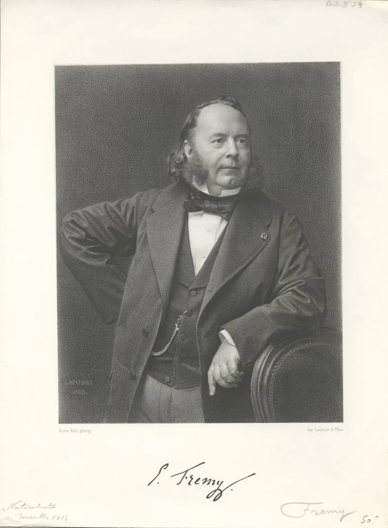 Portrait of Edmond Frémy (1814–1894) – memorial page
