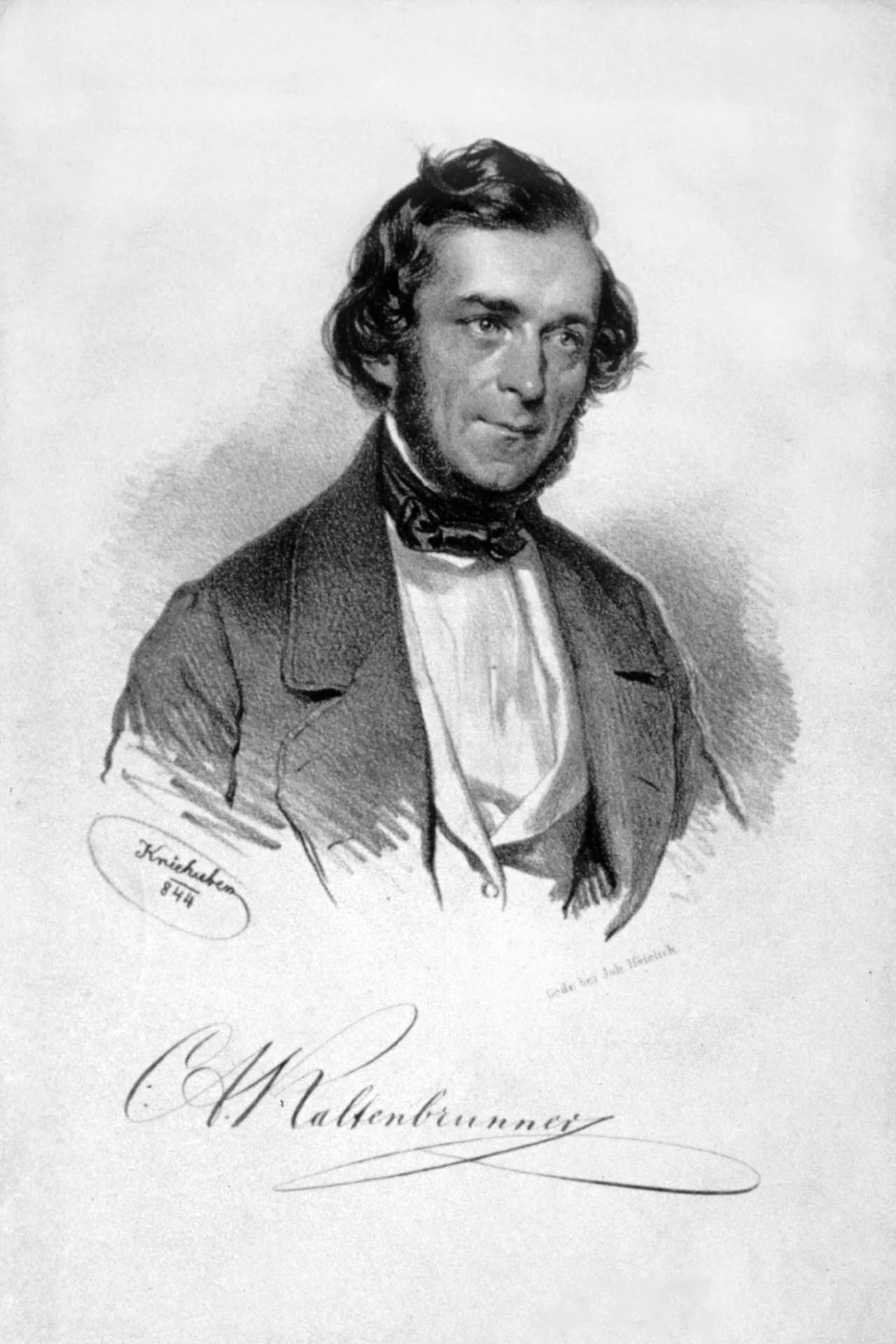 Porträt von Carl Adam Kaltenbrunner (1804–1867) – Gedenkseite