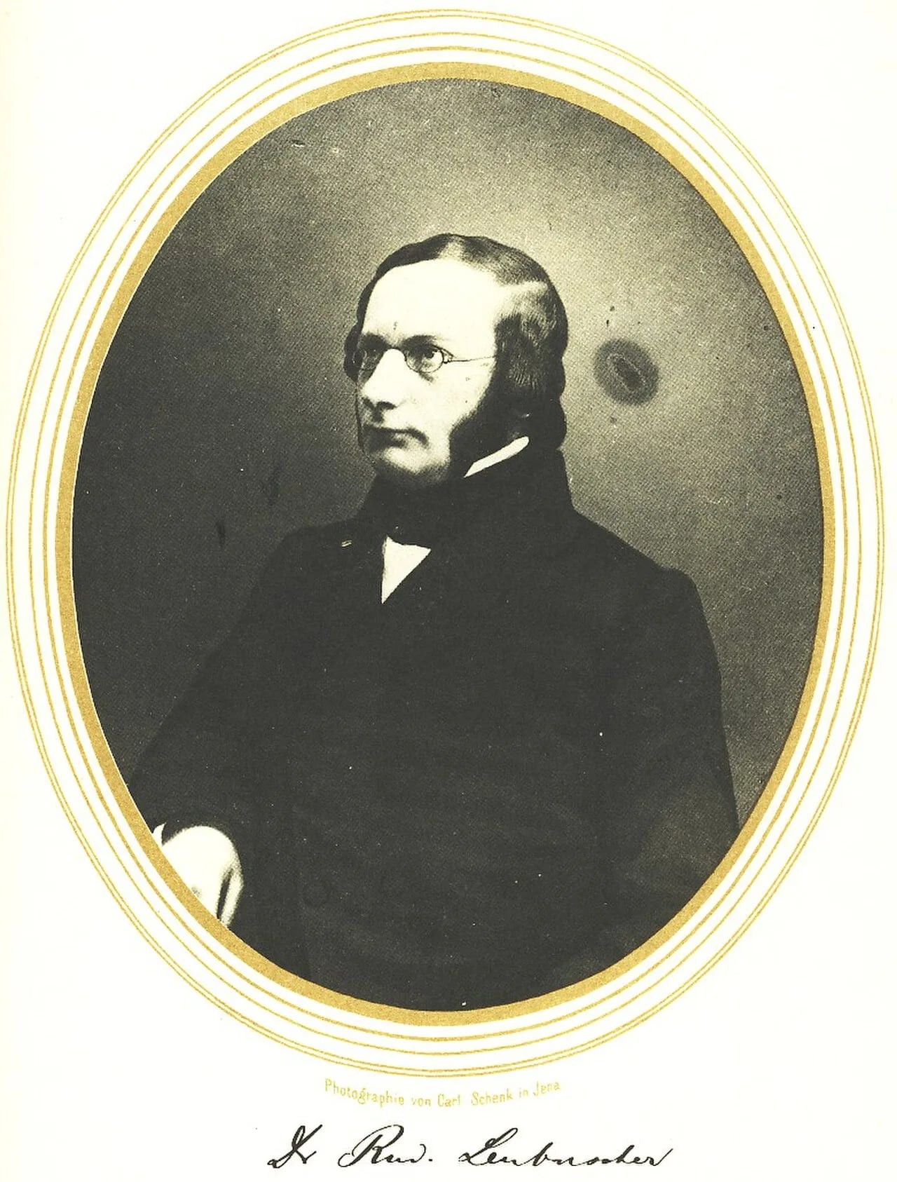 Porträt von Rudolf Leubuscher (1822–1861) – Gedenkseite