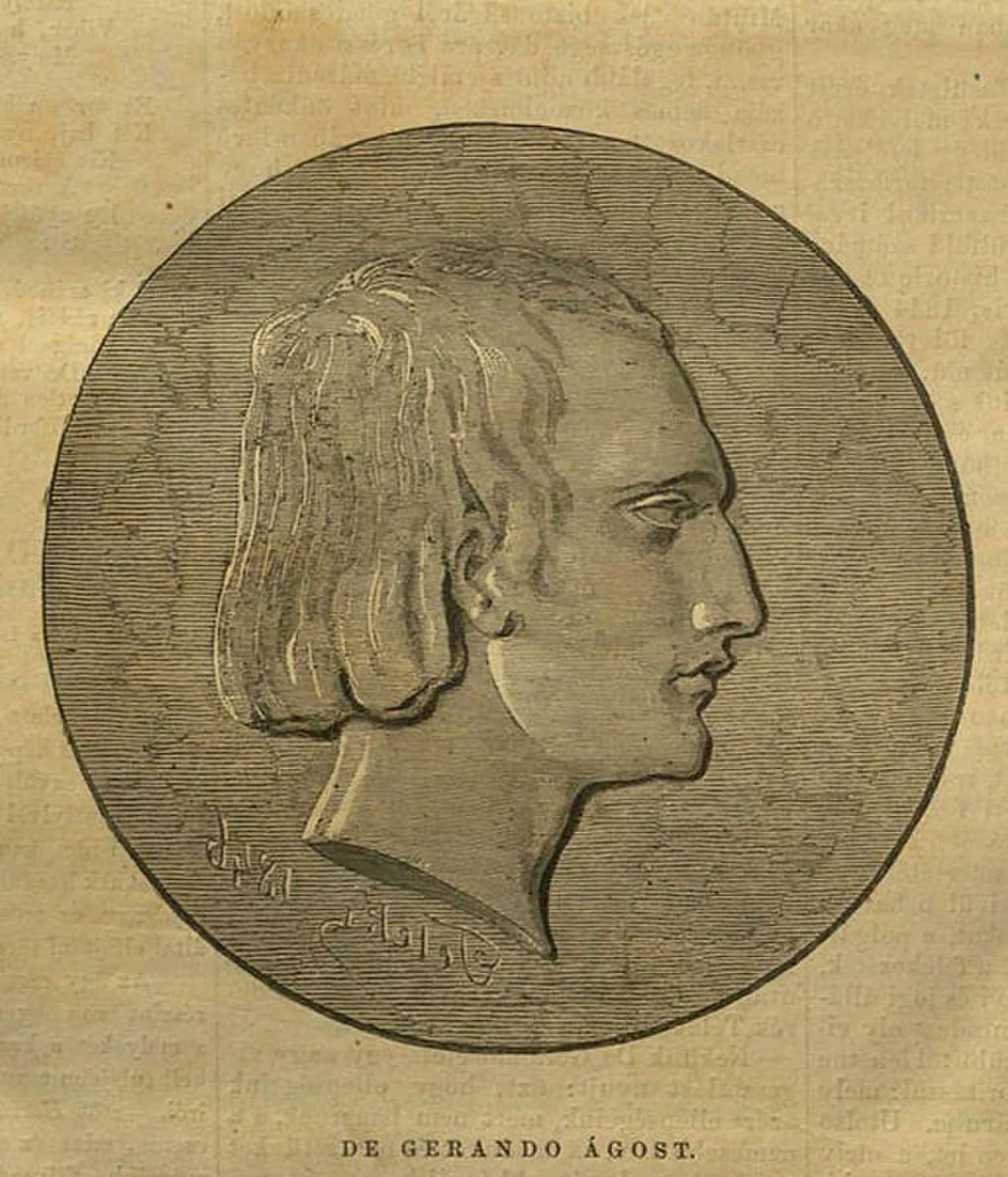 Porträt von Auguste de Gérando (1819–1849) – Gedenkseite