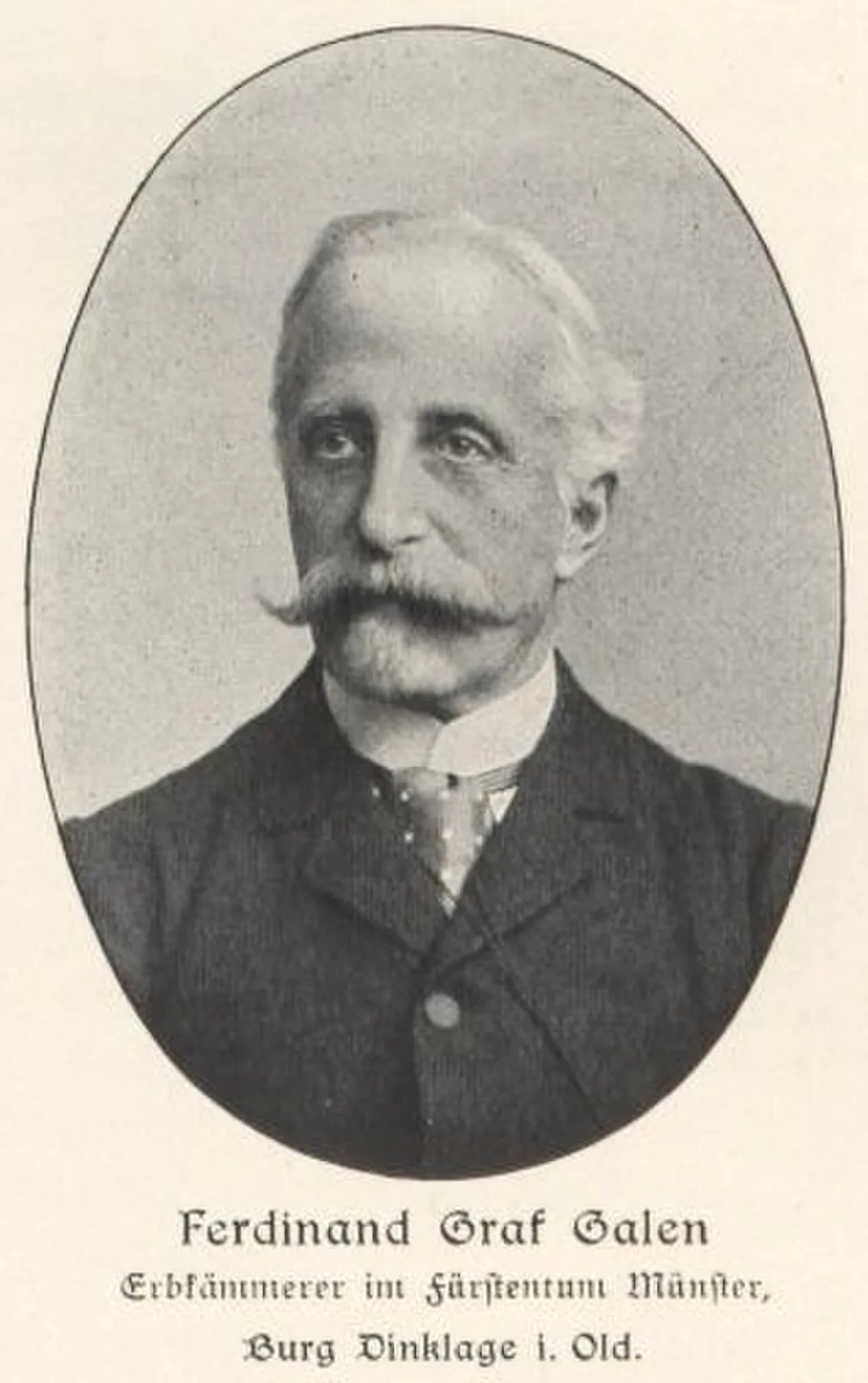 Porträt von Ferdinand Heribert von Galen (1831–1906) – Gedenkseite