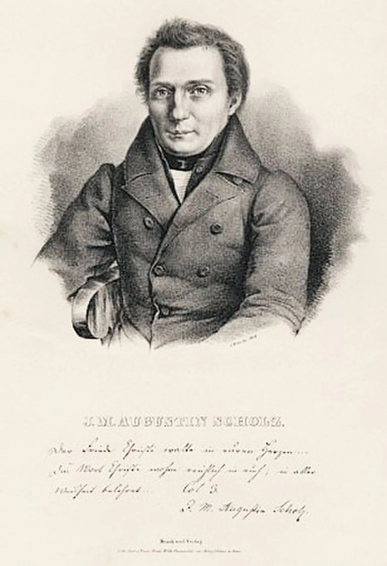 Portrait of Johann Martin Augustin Scholz (1794–1852) – memorial page