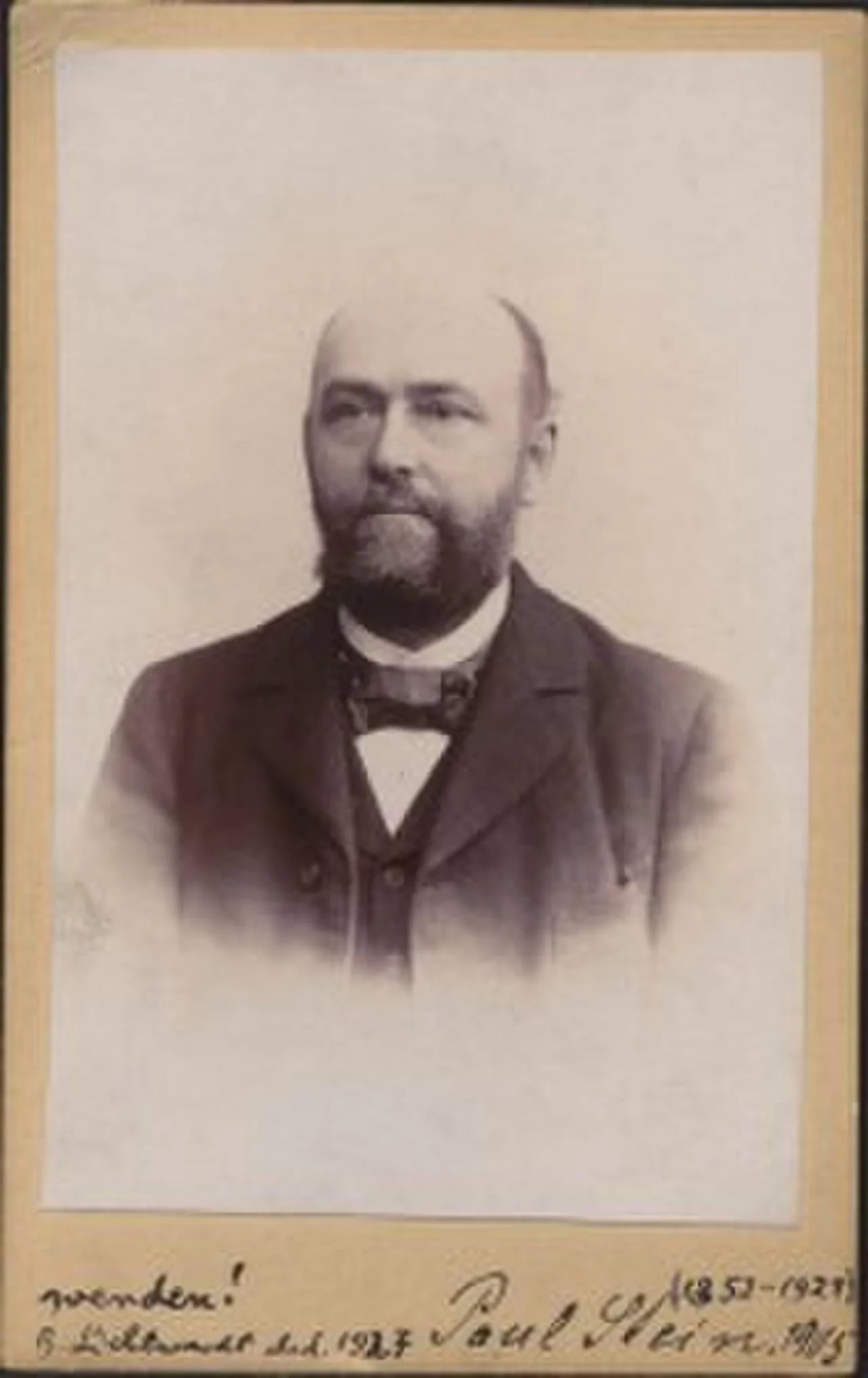 Portrait of Paul Stein (1852–1921) – memorial page