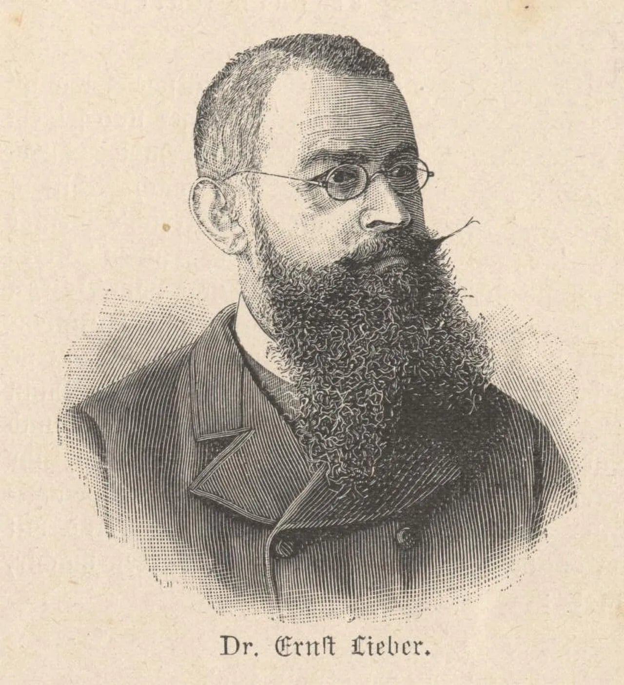 Porträt von Ernst Lieber (1838–1902) – Gedenkseite